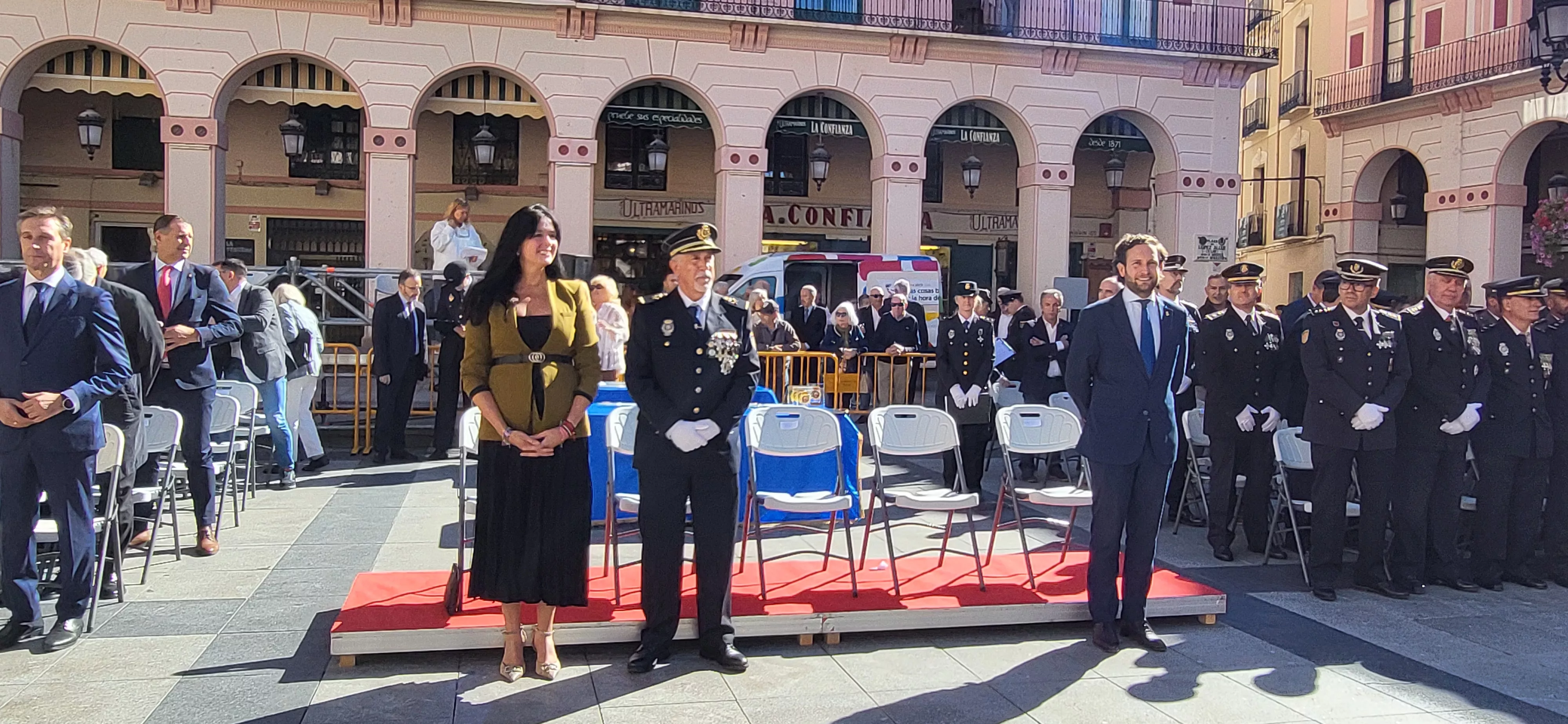 Celebración de la Policía Nacional de Huesca de la festividad de los Ángeles Custodios. Foto Mercedes Manterola
