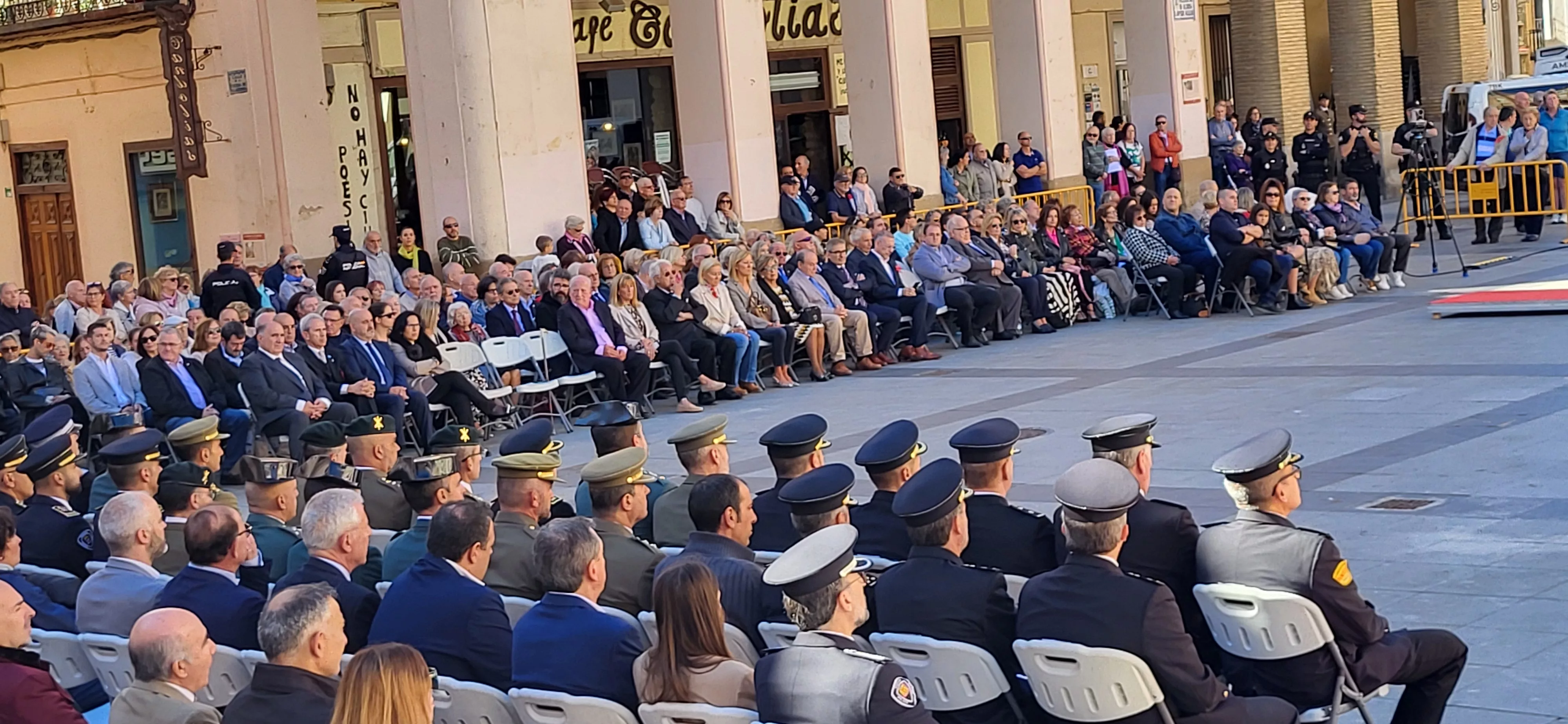 Celebración de la Policía Nacional de Huesca de la festividad de los Ángeles Custodios. Foto Mercedes Manterola
