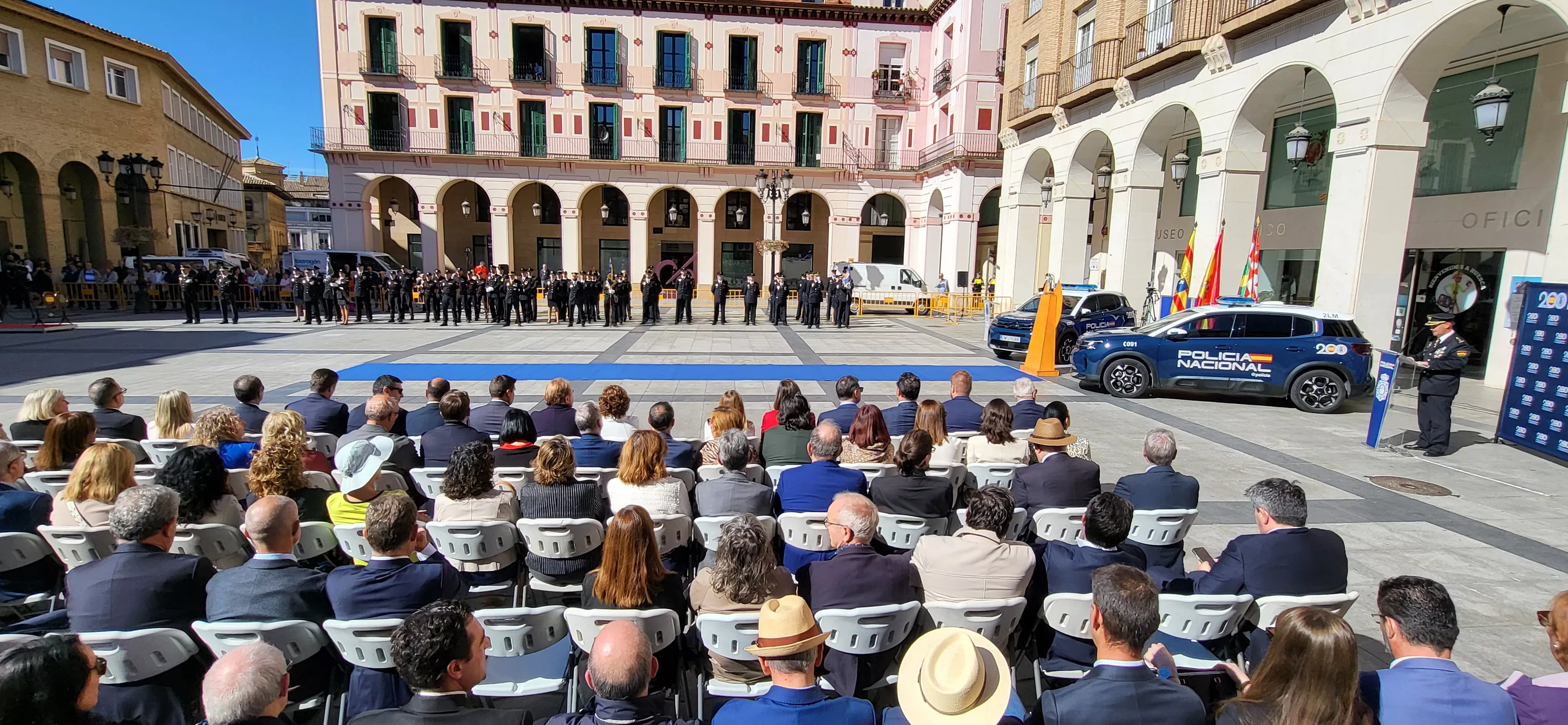 Celebración de la Policía Nacional de Huesca de la festividad de los Ángeles Custodios. Foto Mercedes Manterola