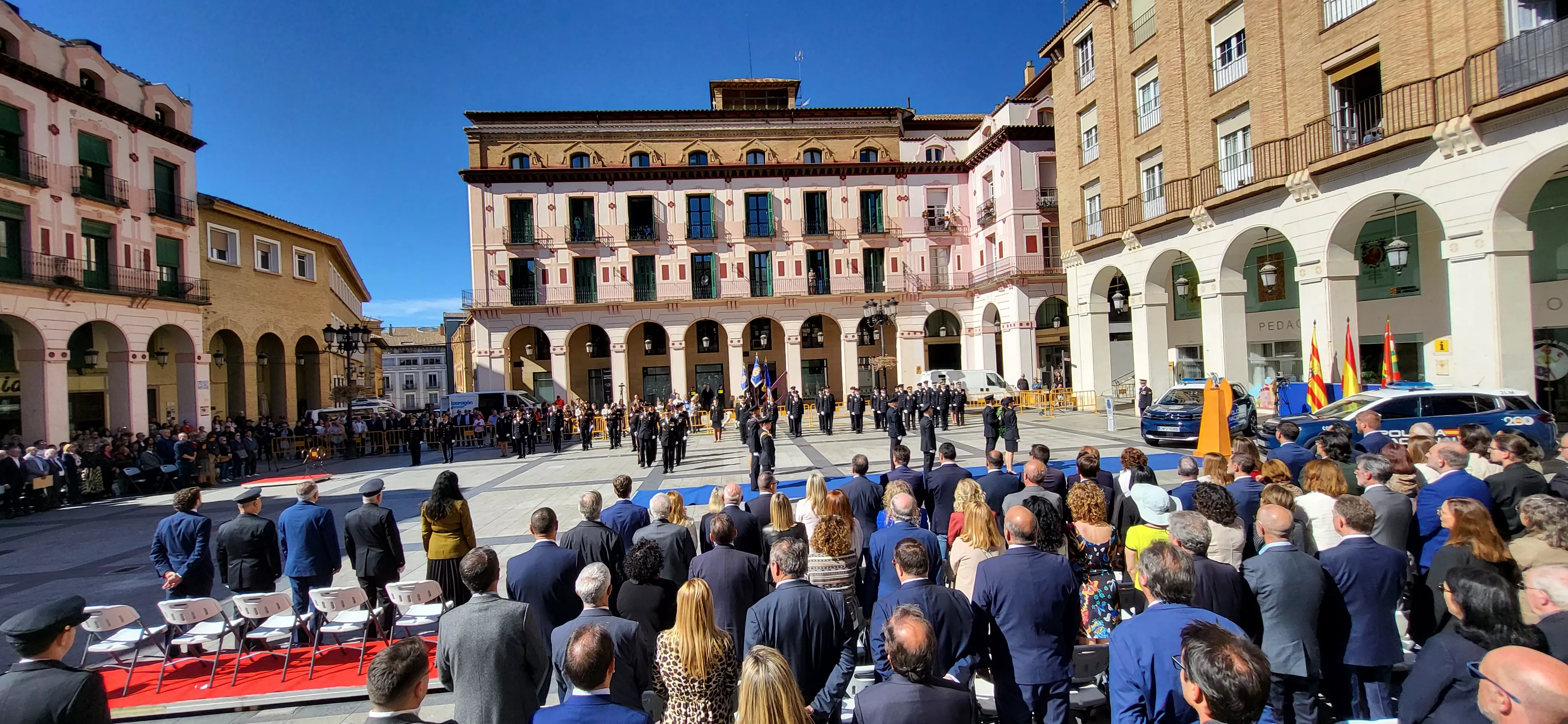 Celebración de la Policía Nacional de Huesca de la festividad de los Ángeles Custodios. Foto Mercedes Manterola