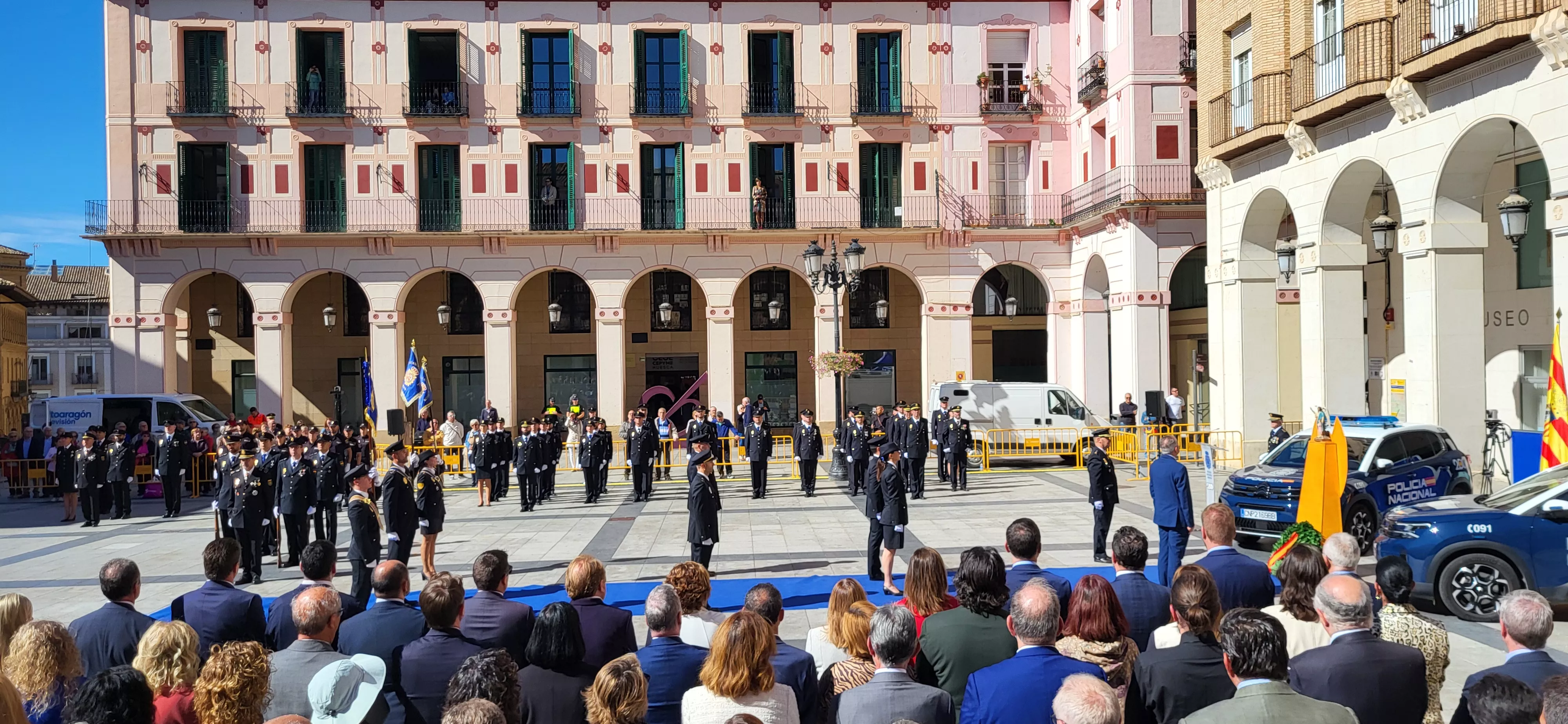 Celebración de la Policía Nacional de Huesca de la festividad de los Ángeles Custodios. Foto Mercedes Manterola