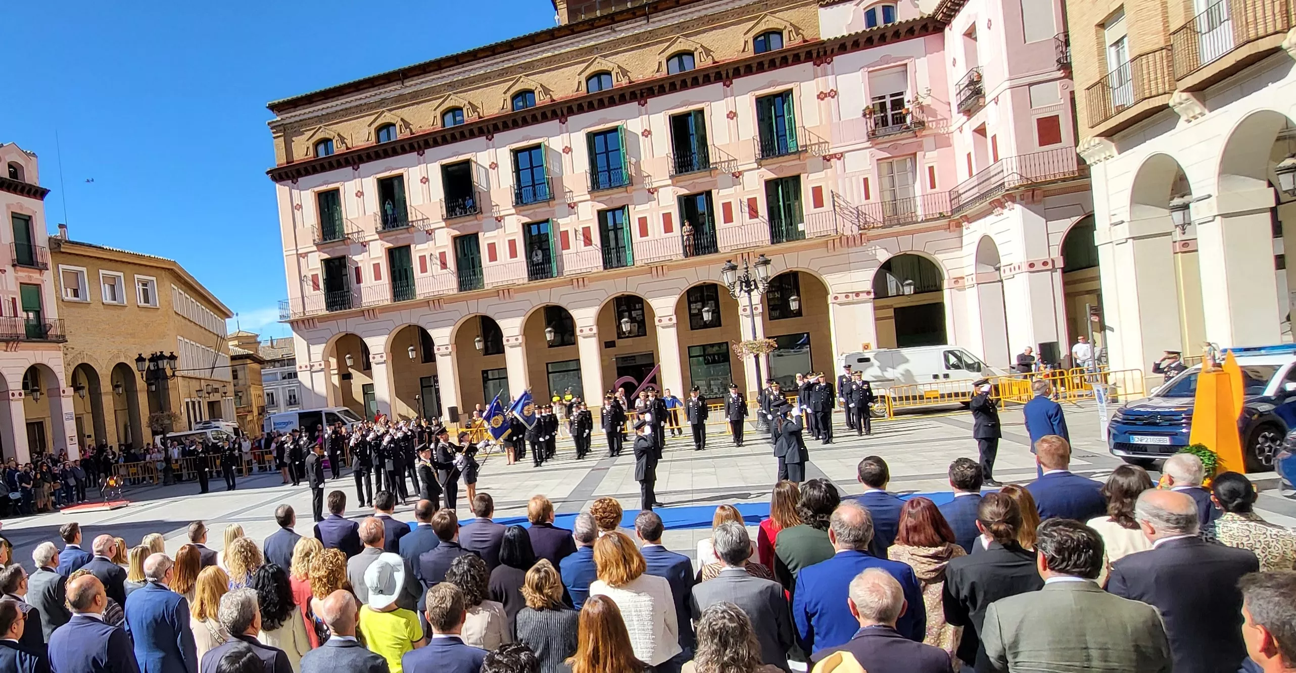 Celebración de la Policía Nacional de Huesca de la festividad de los Ángeles Custodios. Foto Mercedes Manterola