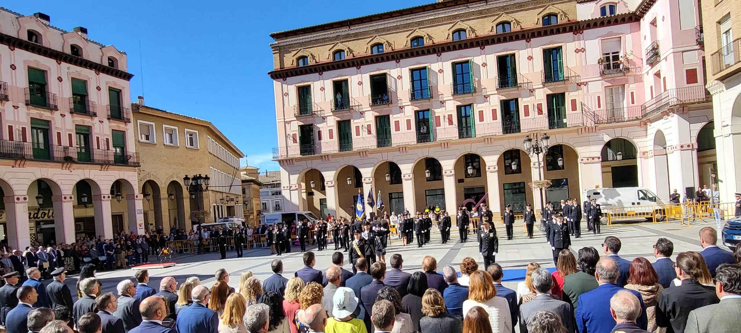 Celebración de la Policía Nacional de Huesca de la festividad de los Ángeles Custodios. Foto Mercedes Manterola