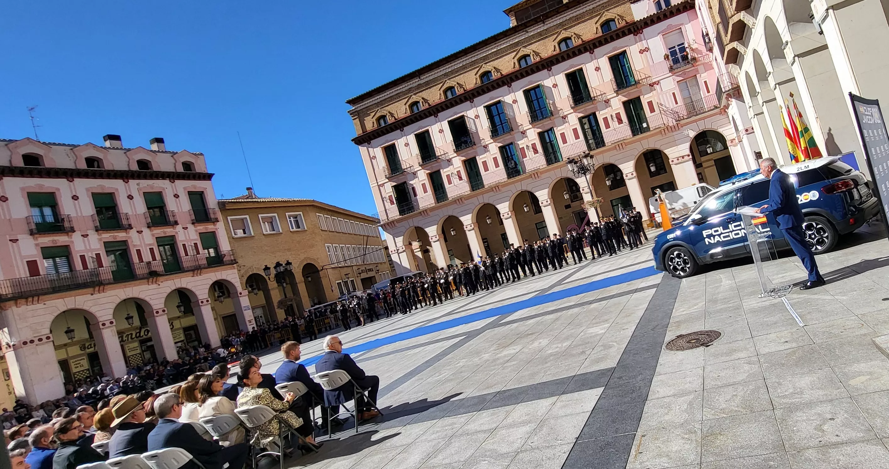 Celebración de la Policía Nacional de Huesca de la festividad de los Ángeles Custodios. Foto Mercedes Manterola