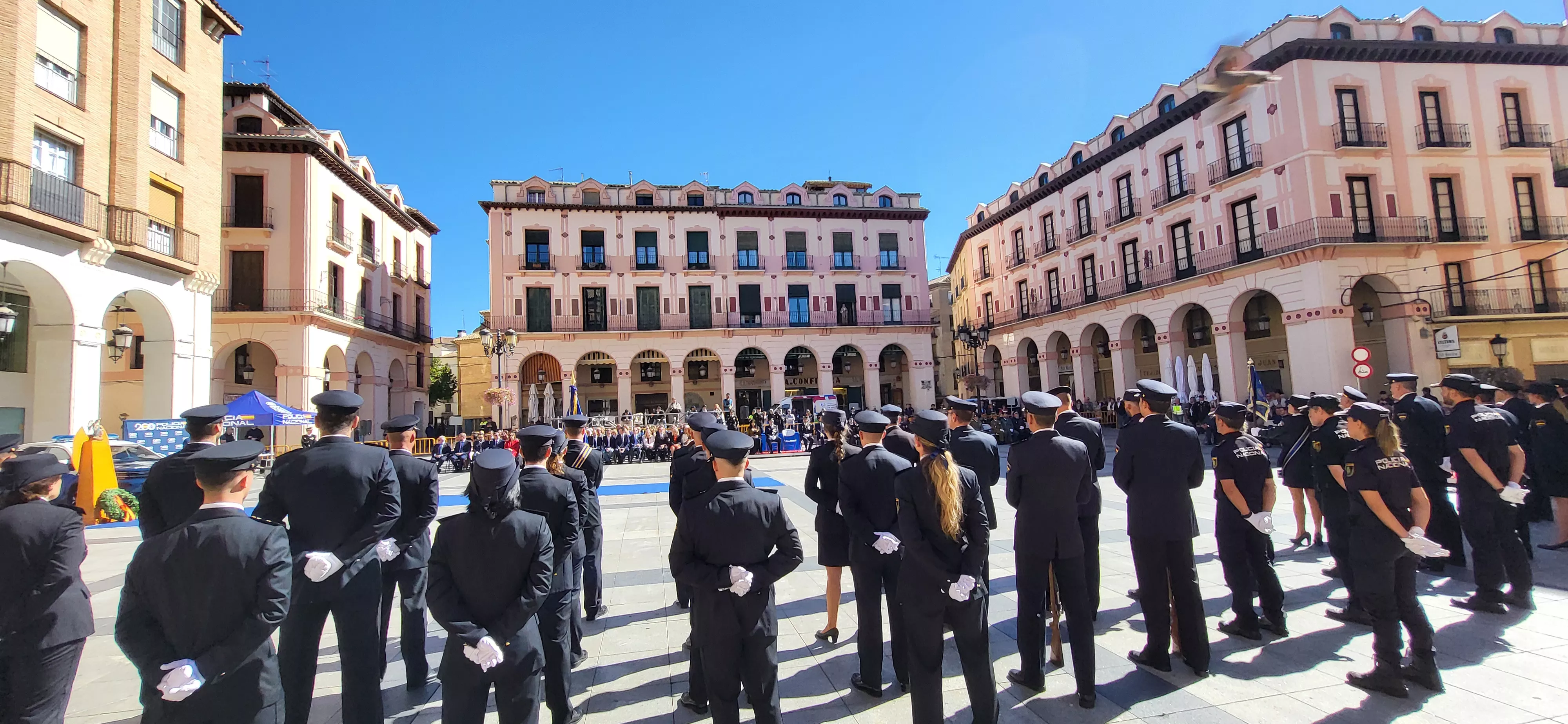 Celebración de la Policía Nacional de Huesca de la festividad de los Ángeles Custodios. Foto Mercedes Manterola