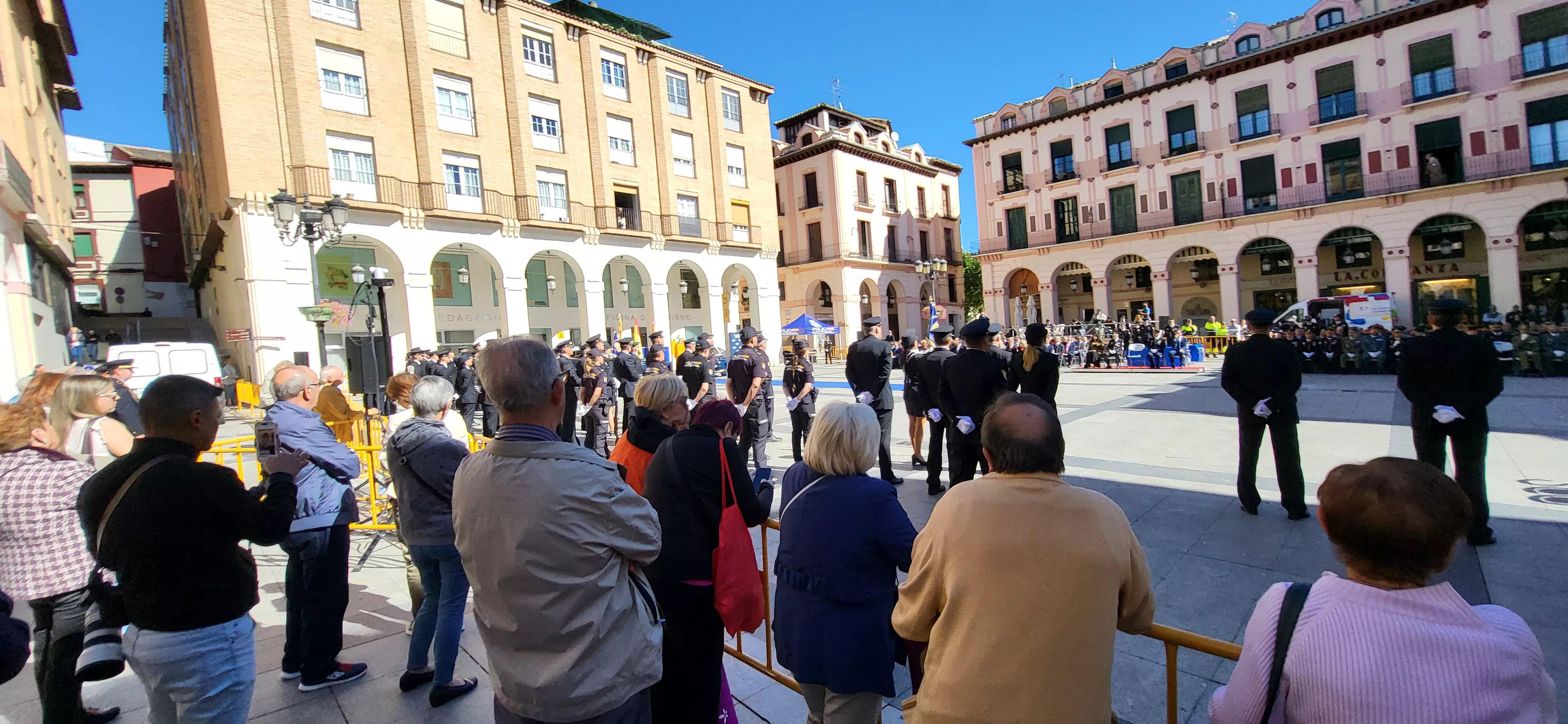 Celebración de la Policía Nacional de Huesca de la festividad de los Ángeles Custodios. Foto Mercedes Manterola