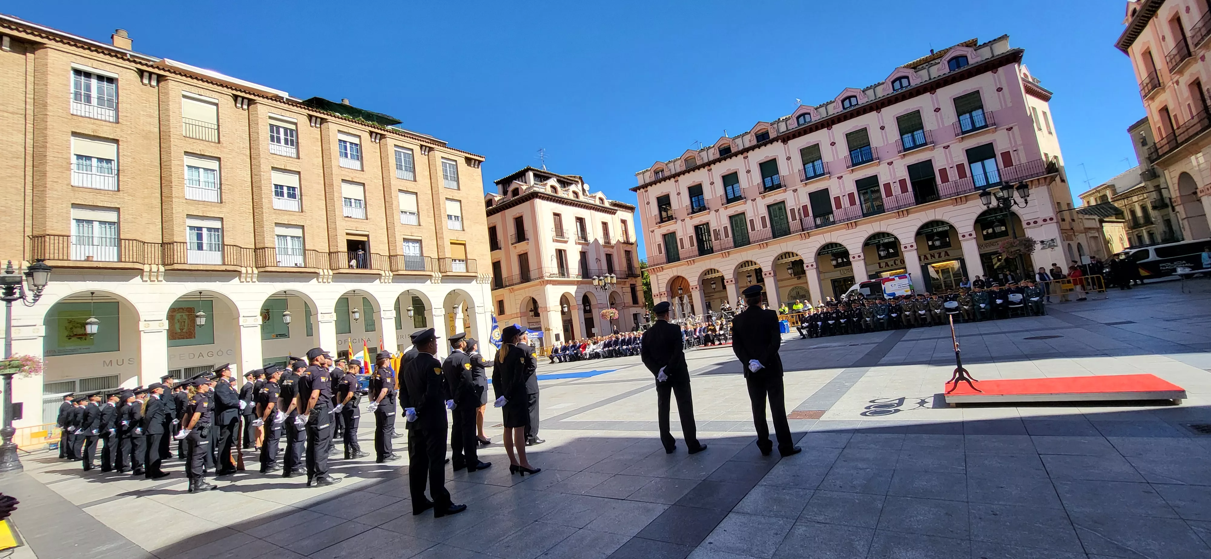 Celebración de la Policía Nacional de Huesca de la festividad de los Ángeles Custodios. Foto Mercedes Manterola