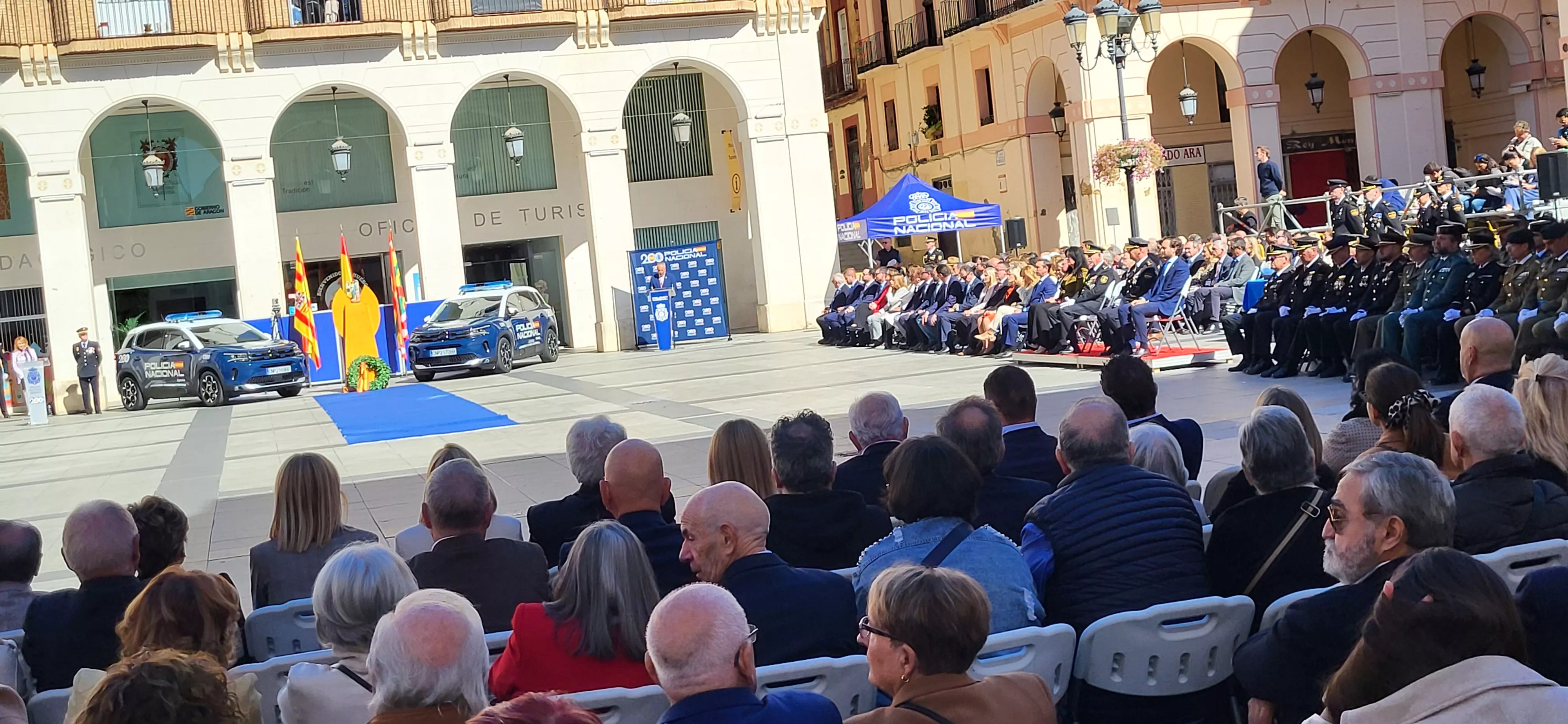 Celebración de la Policía Nacional de Huesca de la festividad de los Ángeles Custodios. Foto Mercedes Manterola