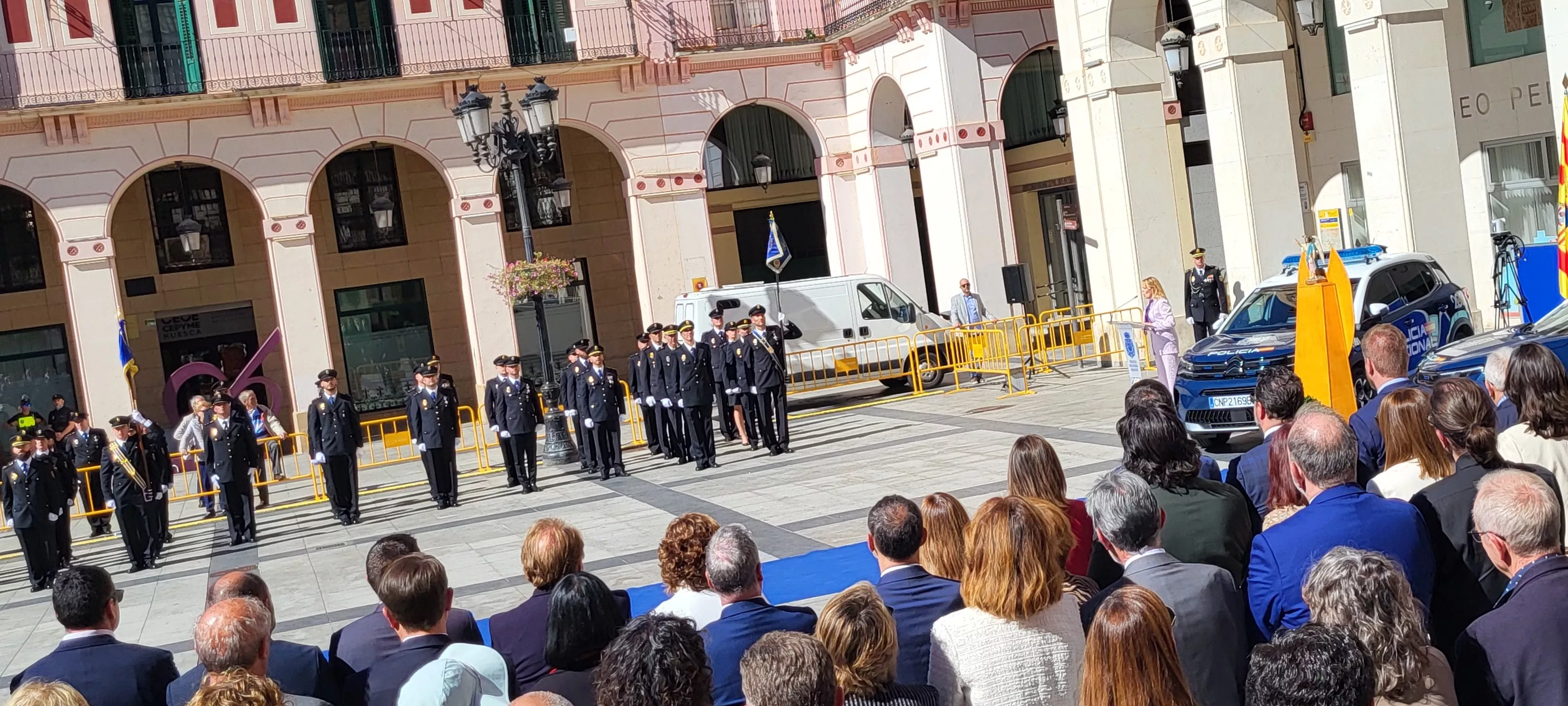 Celebración de la Policía Nacional de Huesca de la festividad de los Ángeles Custodios. Foto Mercedes Manterola