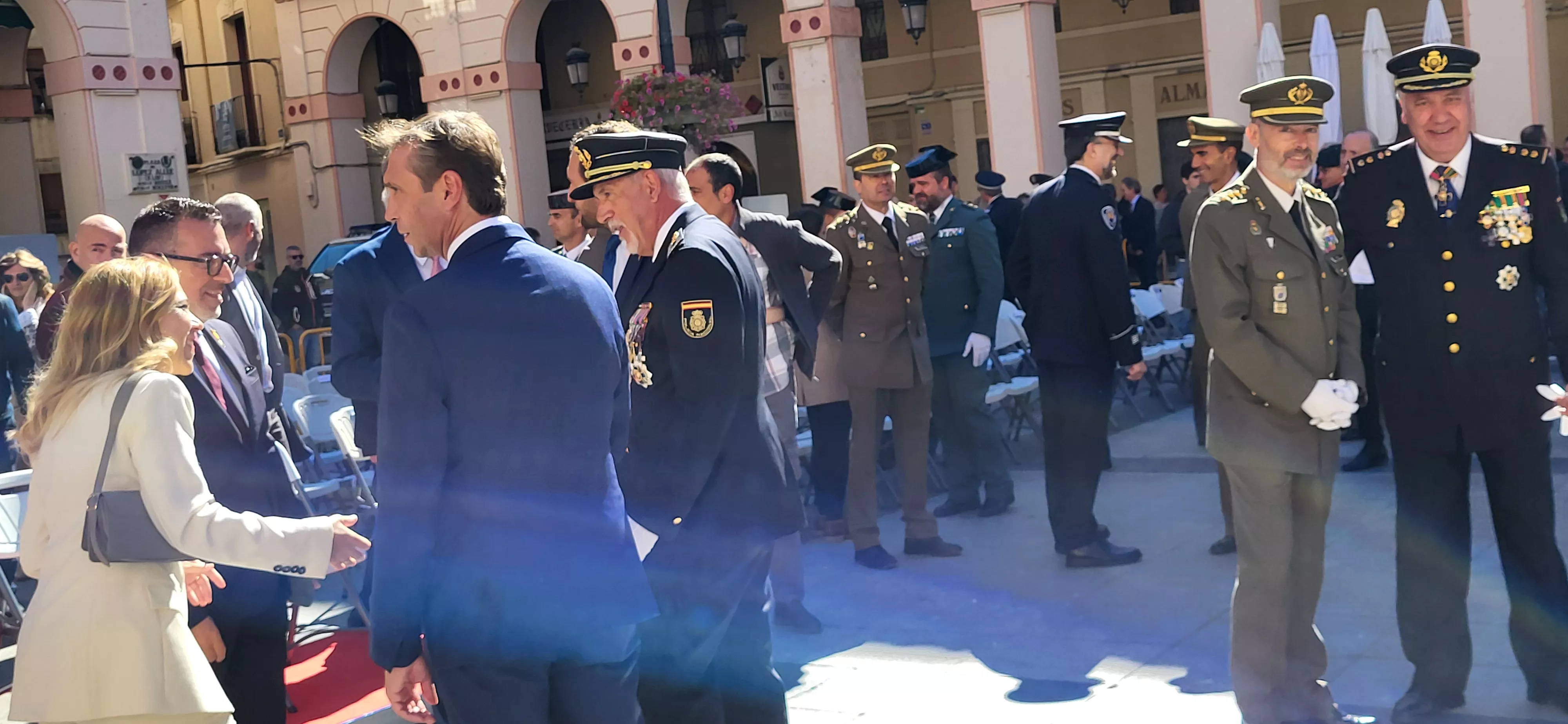 Celebración de la Policía Nacional de Huesca de la festividad de los Ángeles Custodios. Foto Mercedes Manterola