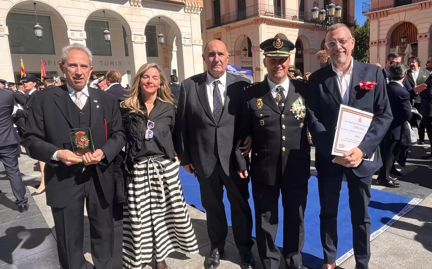 Celebración de la Policía Nacional de Huesca de la festividad de los Ángeles Custodios. Foto Mercedes Manterola