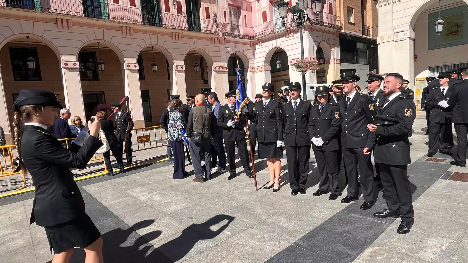 Celebración de la Policía Nacional de Huesca de la festividad de los Ángeles Custodios. Foto Mercedes Manterola