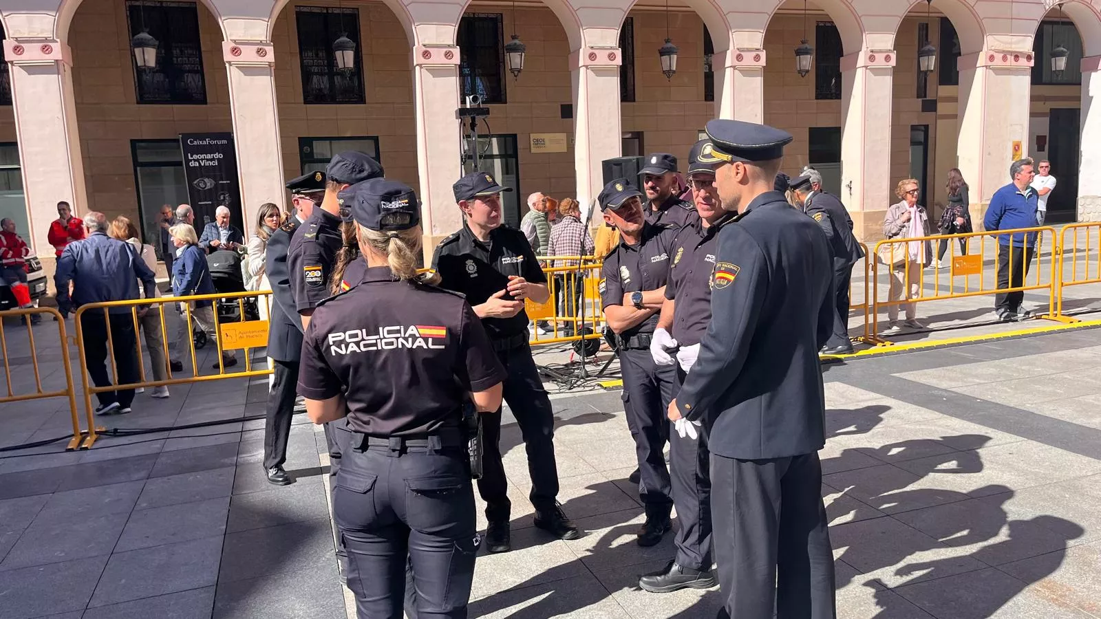 Celebración de la Policía Nacional de Huesca de la festividad de los Ángeles Custodios. Foto Mercedes Manterola