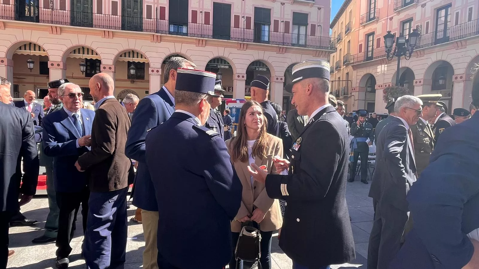 Celebración de la Policía Nacional de Huesca de la festividad de los Ángeles Custodios. Foto Mercedes Manterola