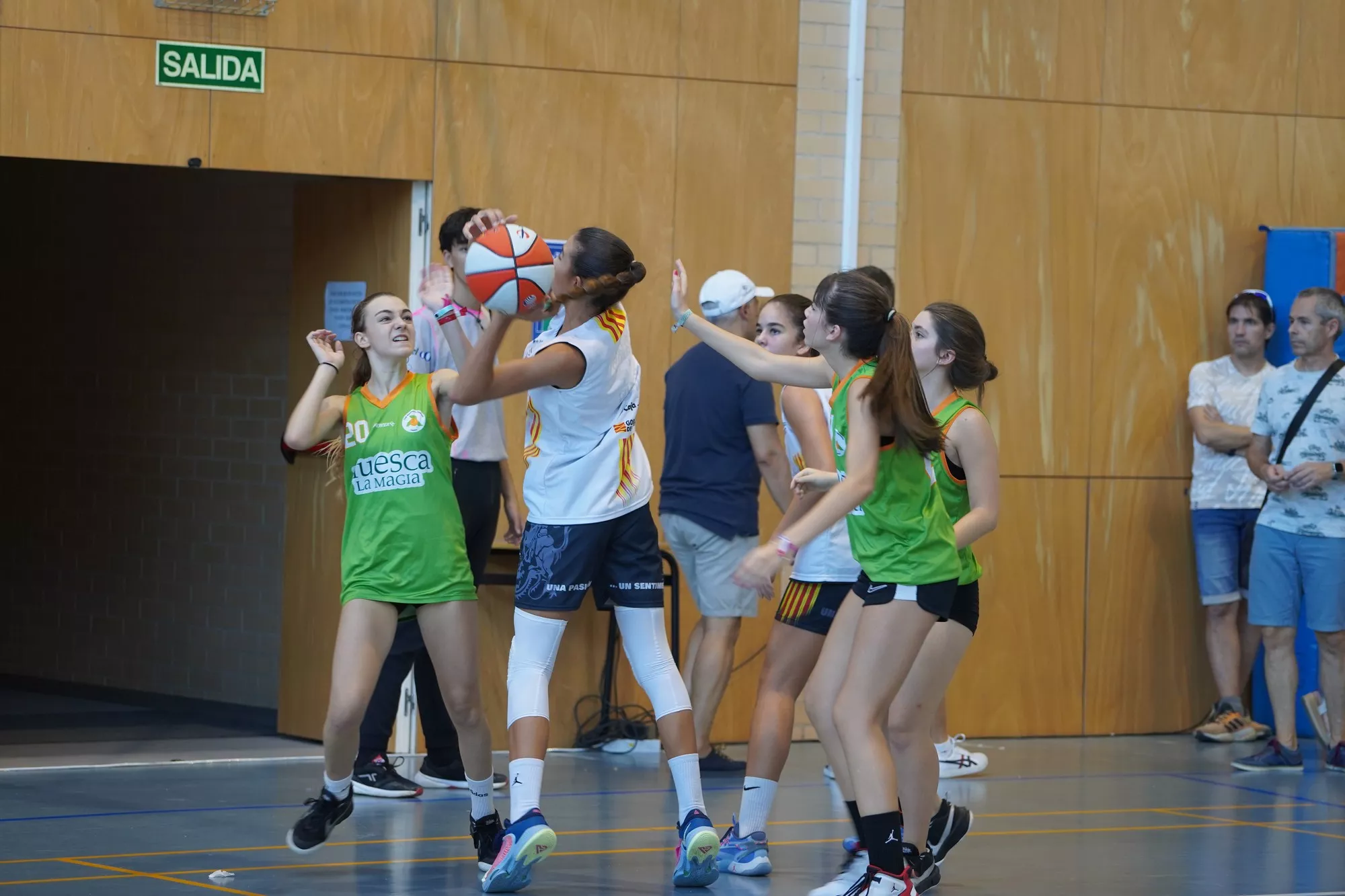 Edición anterior del basket 3x3 en el Campus de Huesca.