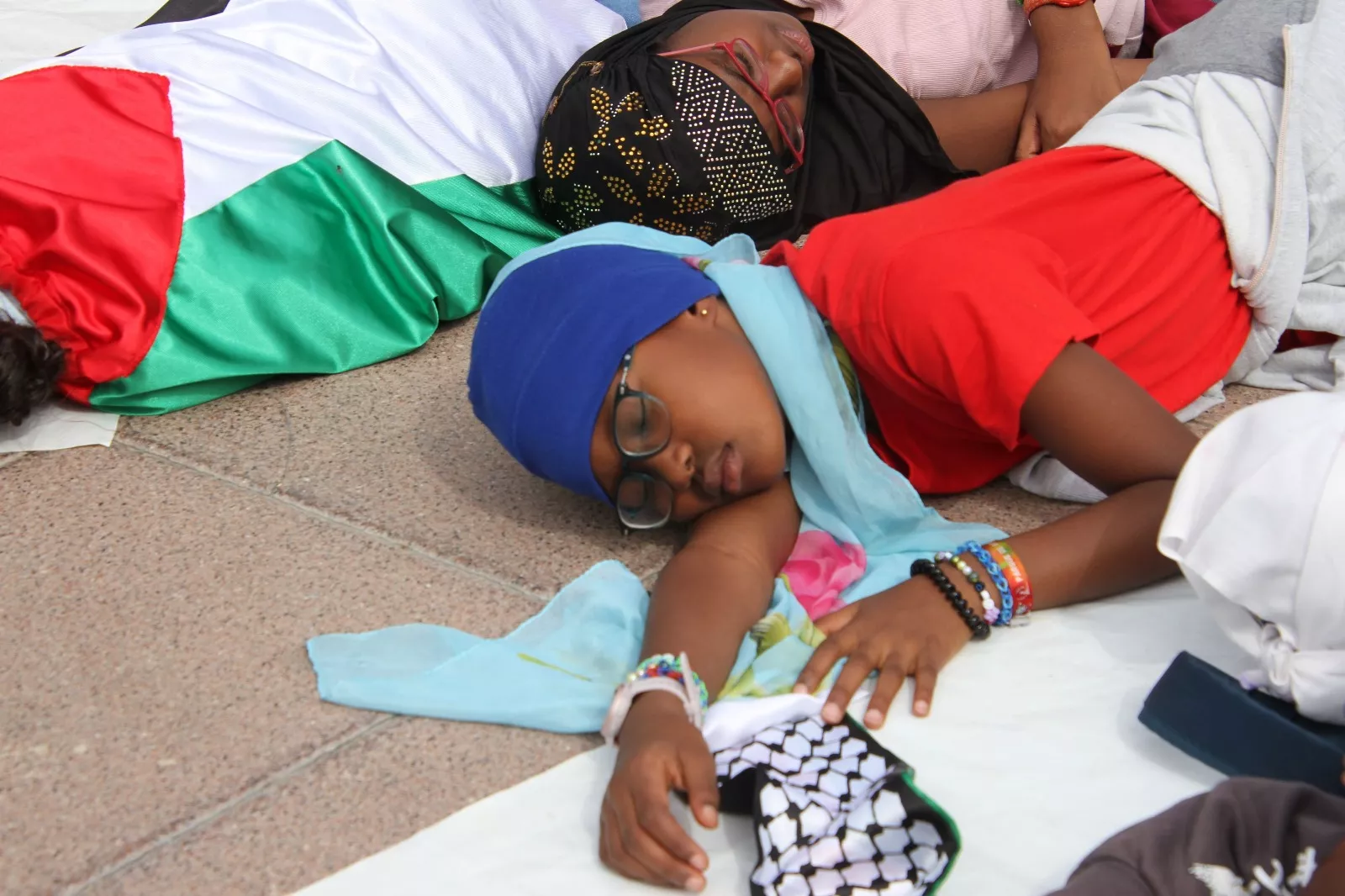 Manifestación en Huesca en apoyo al pueblo palestino. Foto Carlos Neofato 