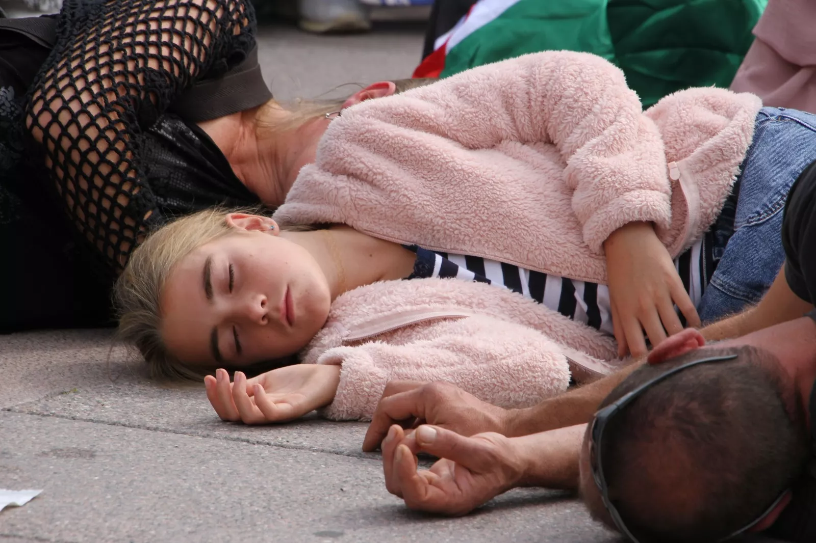 Manifestación en Huesca en apoyo al pueblo palestino. Foto Carlos Neofato 