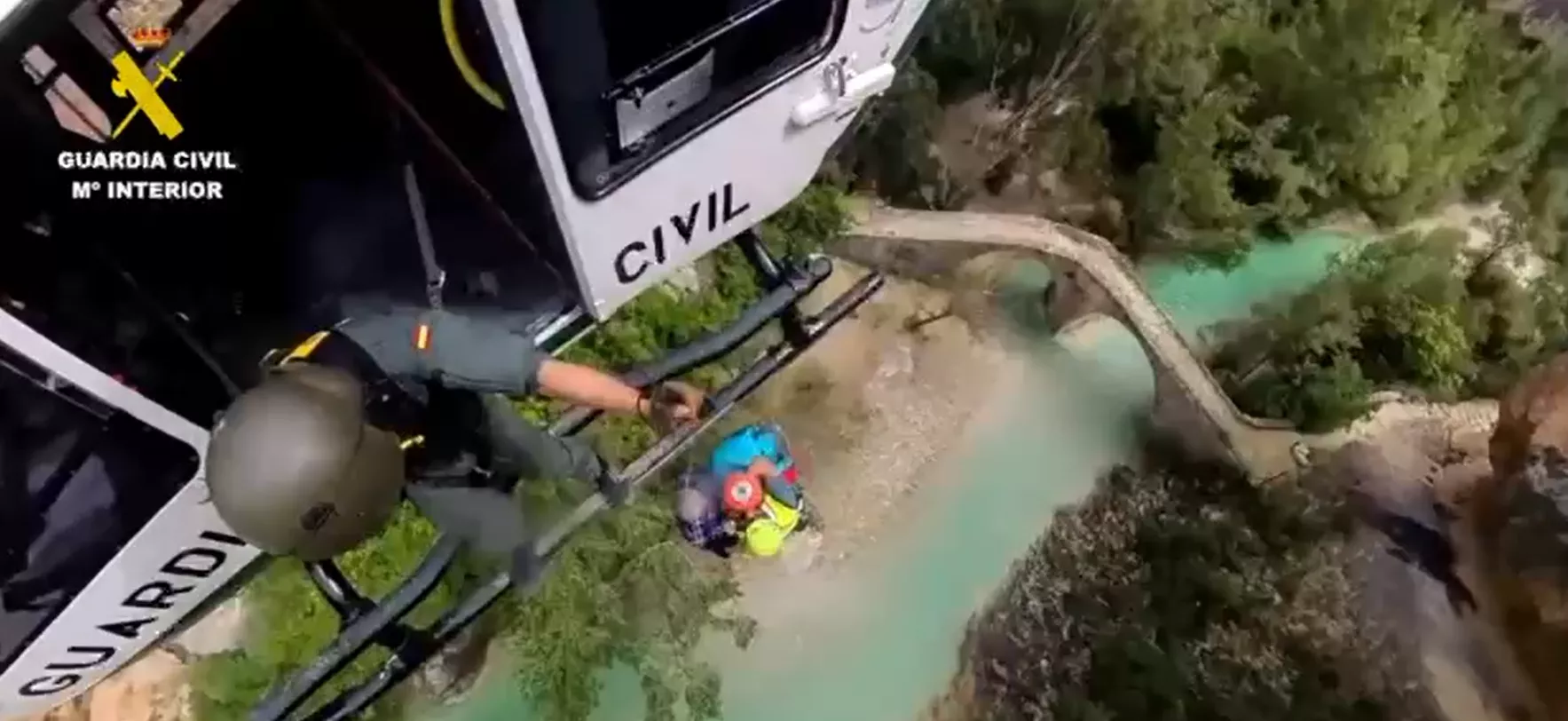 Imagen de uno de los rescates de los Greim de la Guardia Civil en Huesca. Imagen de uno de los rescates de los Greim de la Guardia Civil en Huesca.