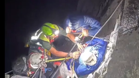 Rescate de un escalador en Ordesa. Rescate de un escalador en Ordesa.