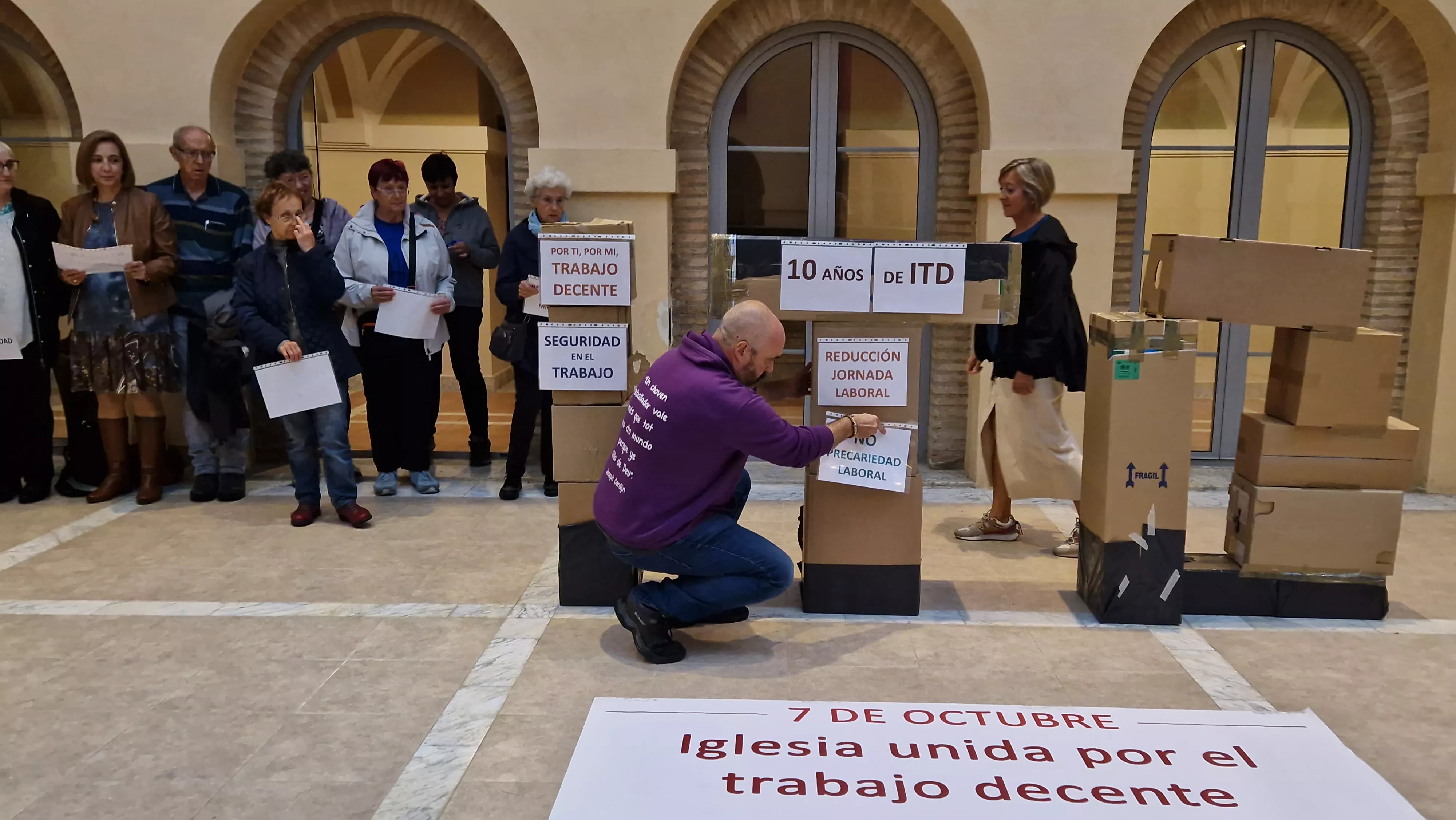  Jornada Mundial de la Iglesia por el Trabajo Decente. Foto Myriam Martínez 