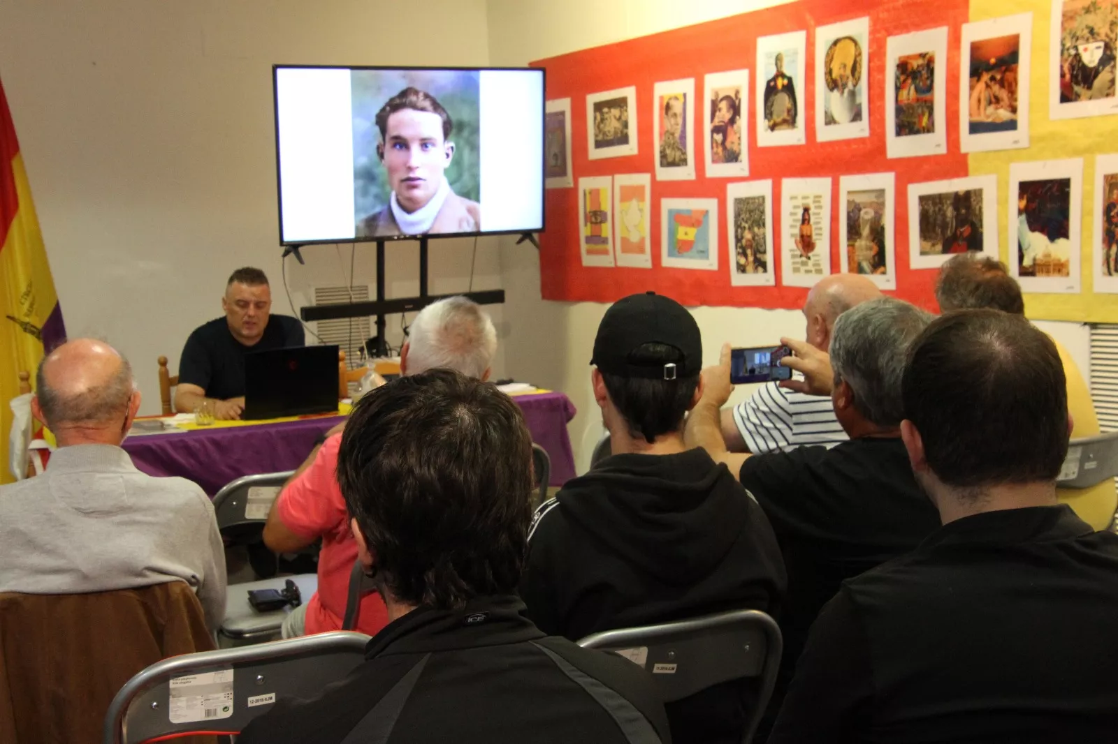 Presentación del libro Memorias de un brigadista español de Fran Martín. Foto Carlos Neofato 