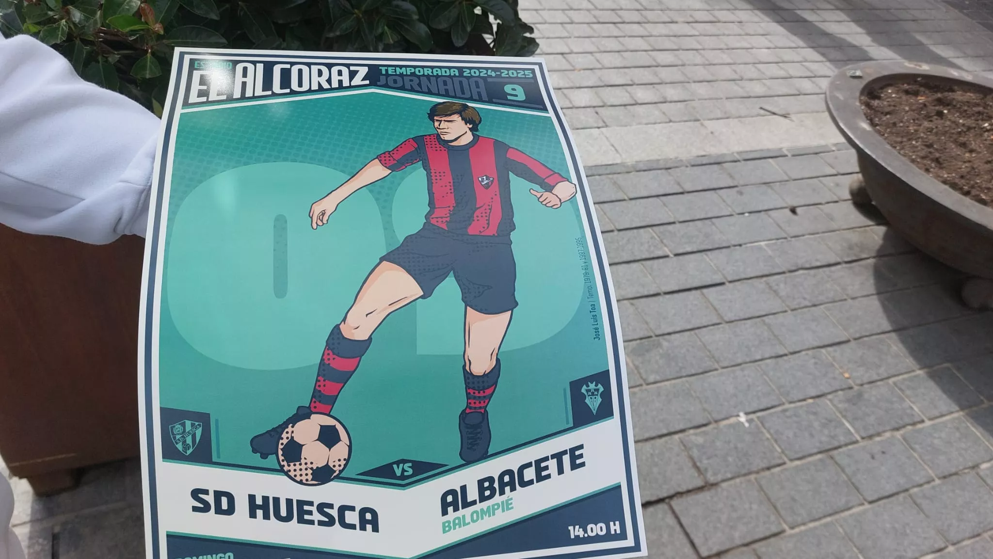 José Luis Toa, protagonista del cartel del Huesca-Albacete de este domingo. 