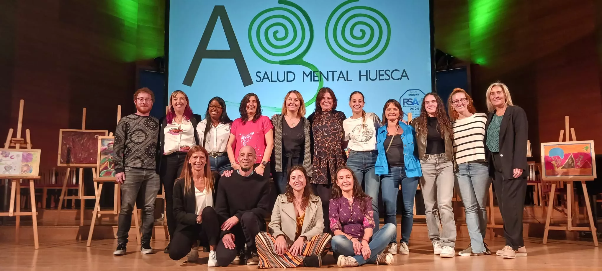 Miembros del "equipazo" de Asapme Huesca.