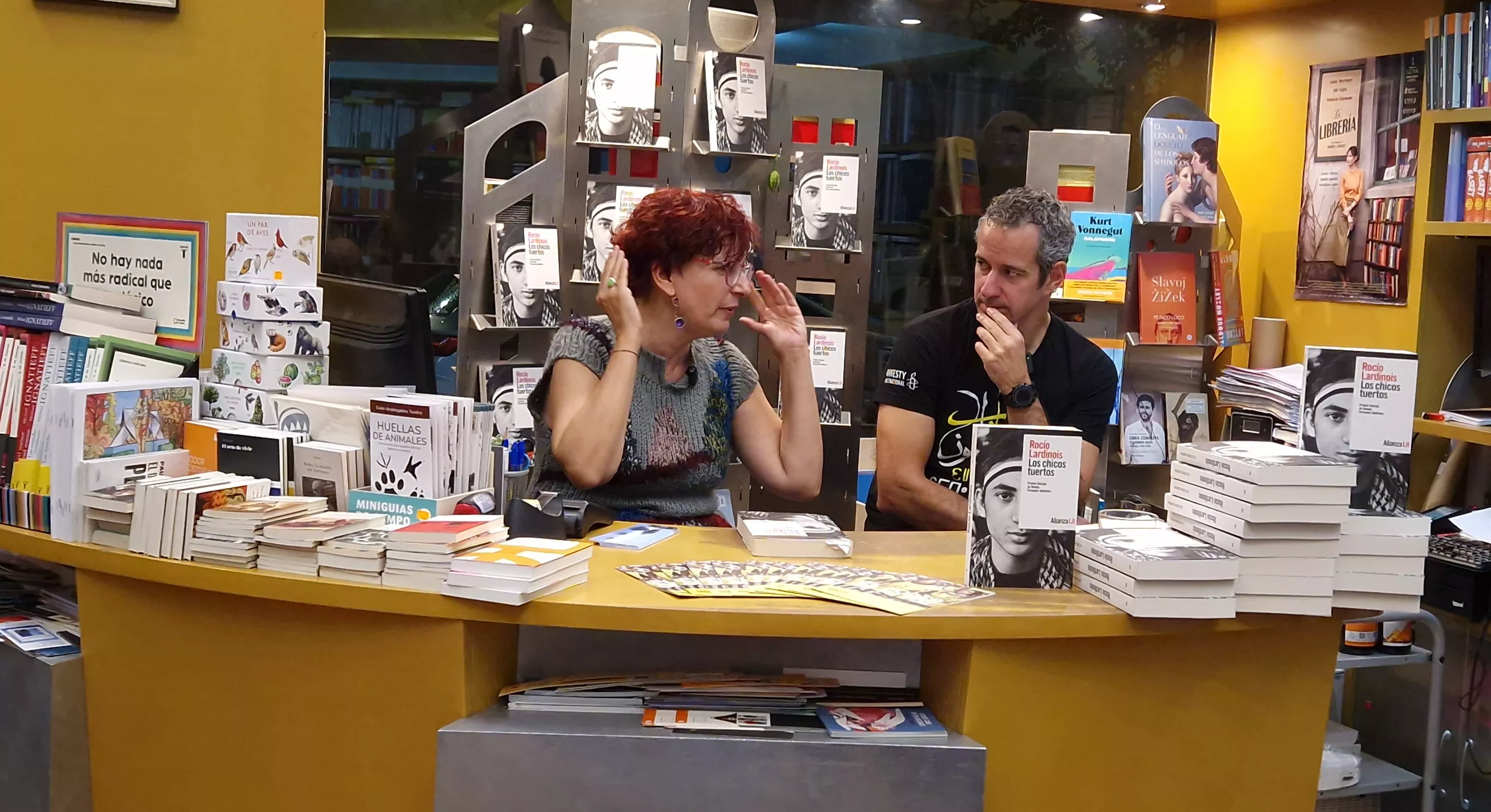 Rocío Lardinois y José Manuel Mur en la Anónima. Foto Myriam Martínez