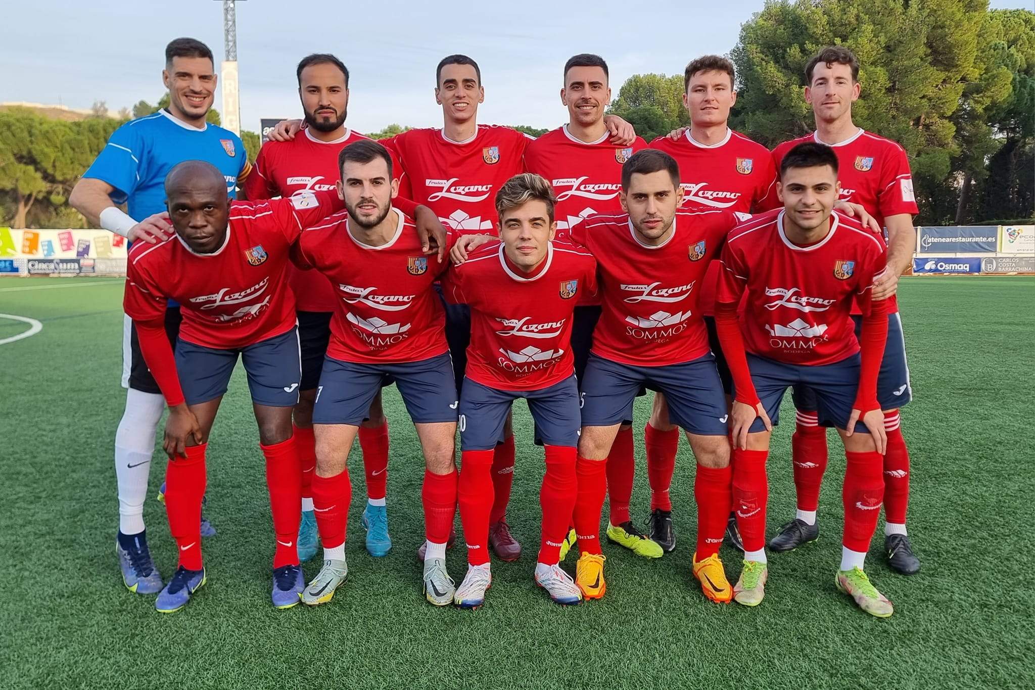 Once del Fraga en su victoria ante el Biescas.