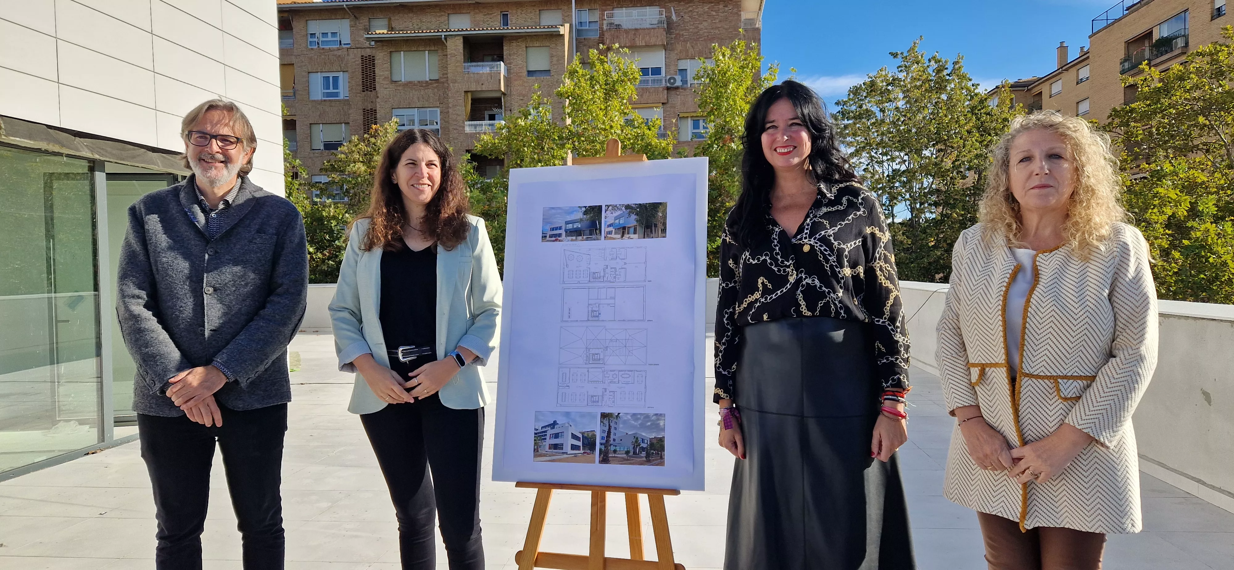 Iván Rodríguez, Sara Comenge, Lorena Orduna y Susana Oliván. Foto Myriam Martínez