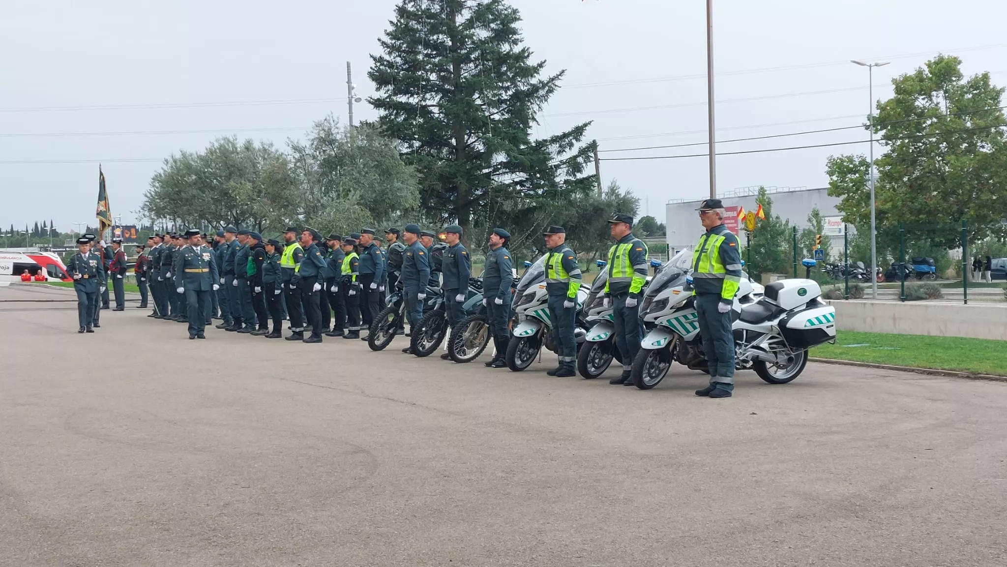 Virgen del Pilar en la Comandancia de la Guardia Civil en Huesca