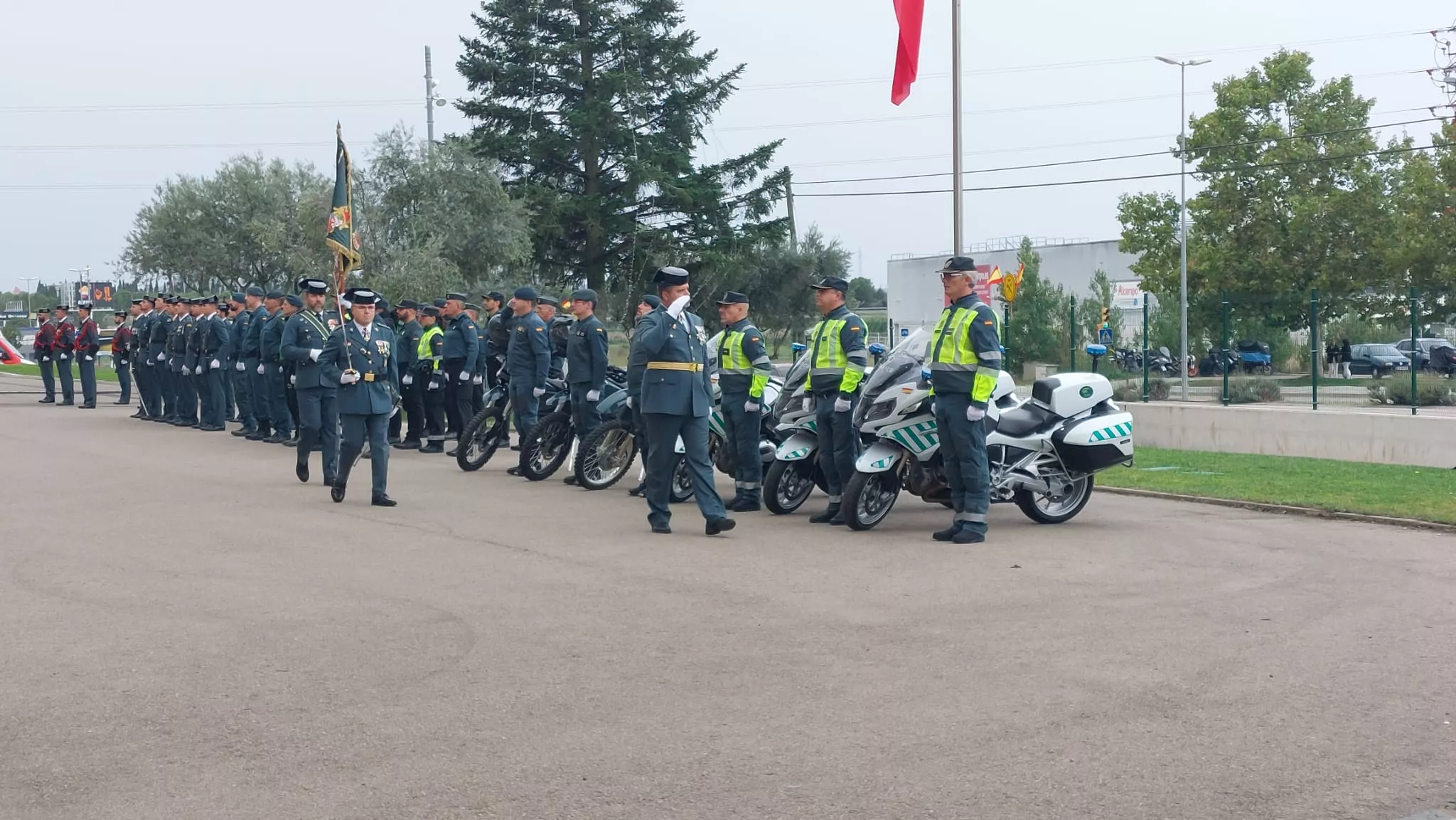 Virgen del Pilar en la Comandancia de la Guardia Civil en Huesca
