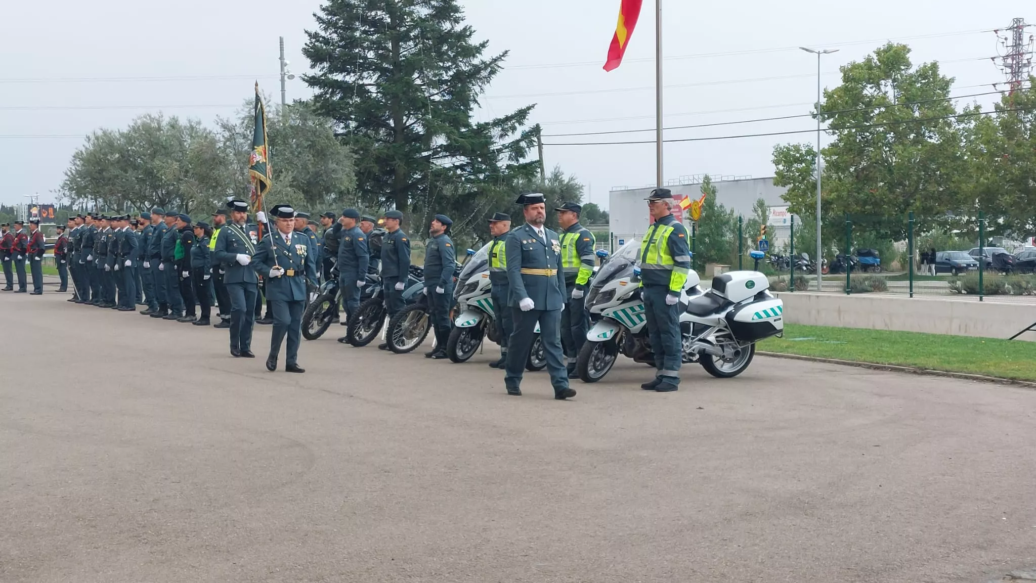 Virgen del Pilar en la Comandancia de la Guardia Civil en Huesca