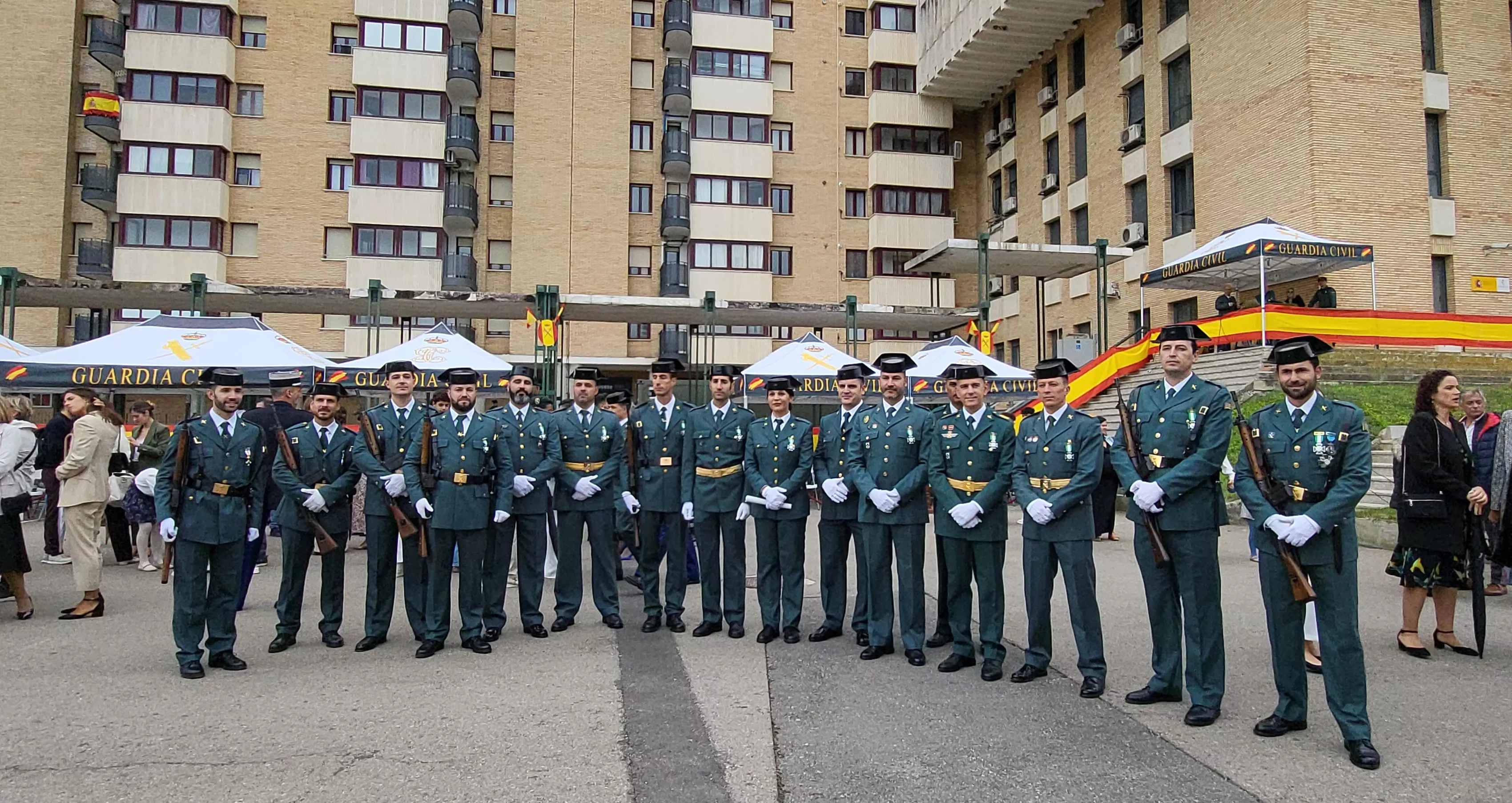 Virgen del Pilar en la Comandancia de la Guardia Civil en Huesca