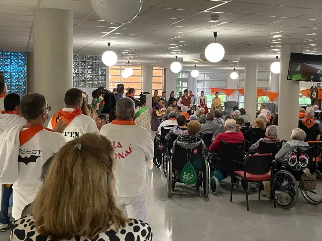 Celebración del día grande de las Fiestas del Pilar de Fraga.