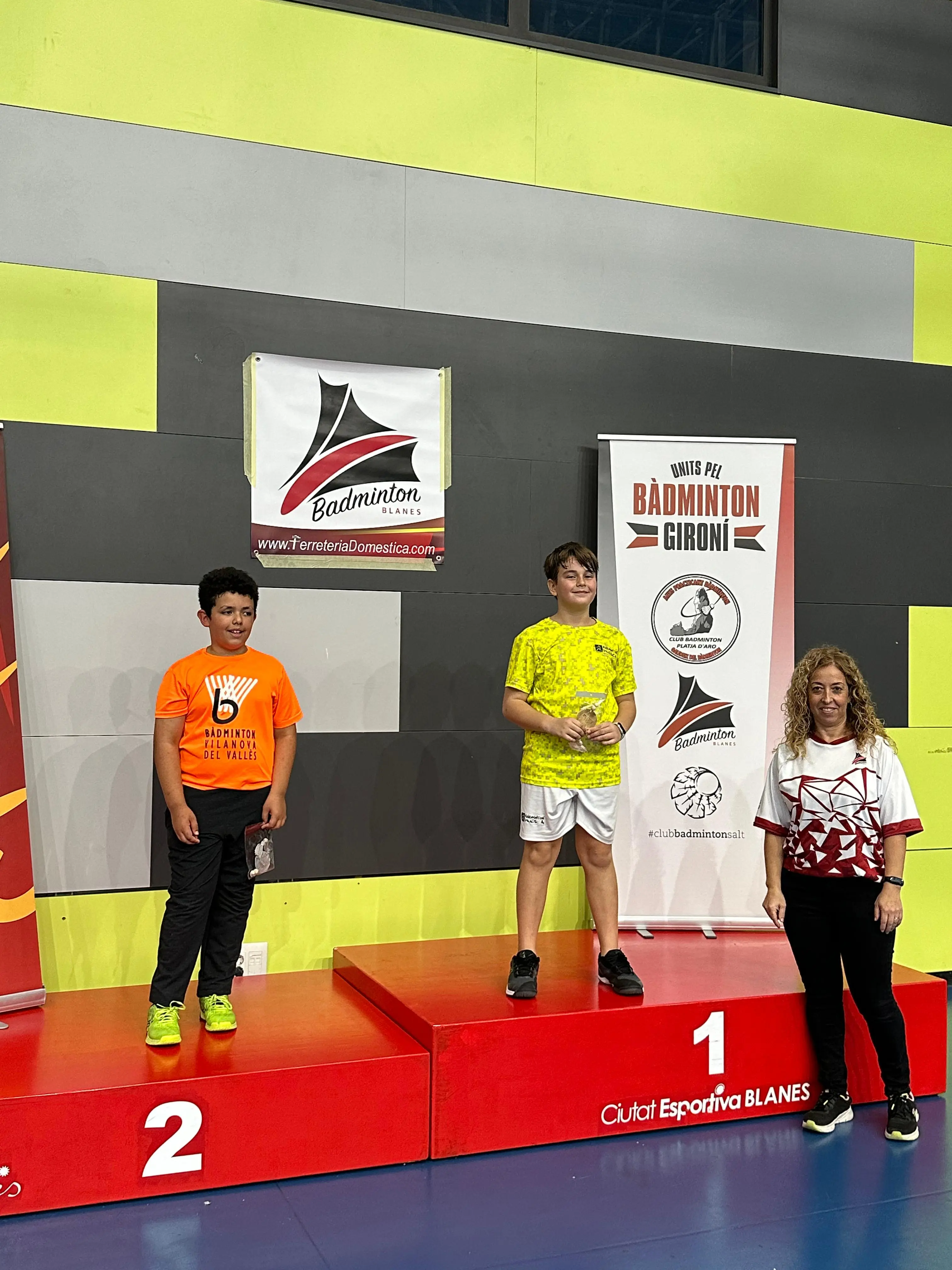 Podio individual masculino Sub11 Blanes