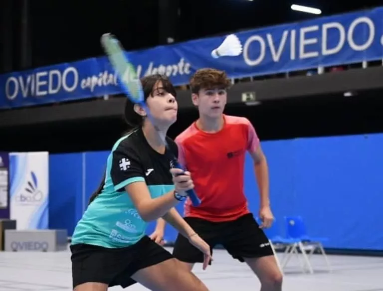 Jorge Royo, semifinalista en el doble mixto de Oviedo.