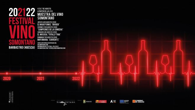 Cartel del Festival Vino Somontano 2022 Cartel del Festival Vino Somontano 2022
