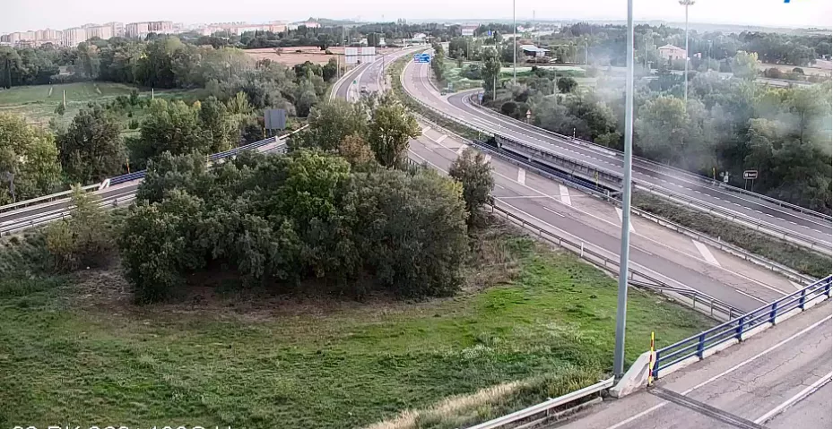 Imagen de la A-23 a su paso por Huesca.