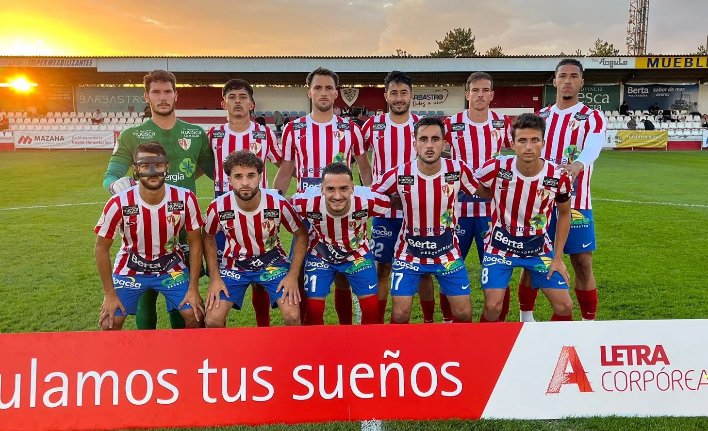 Once del Barbastro ante el Calahorra este miércoles.