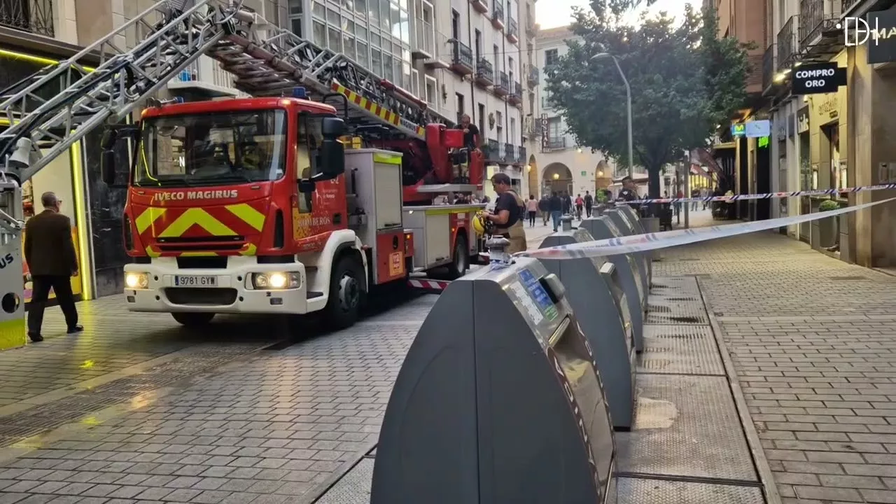 Los Bomberos de Huesca en acción