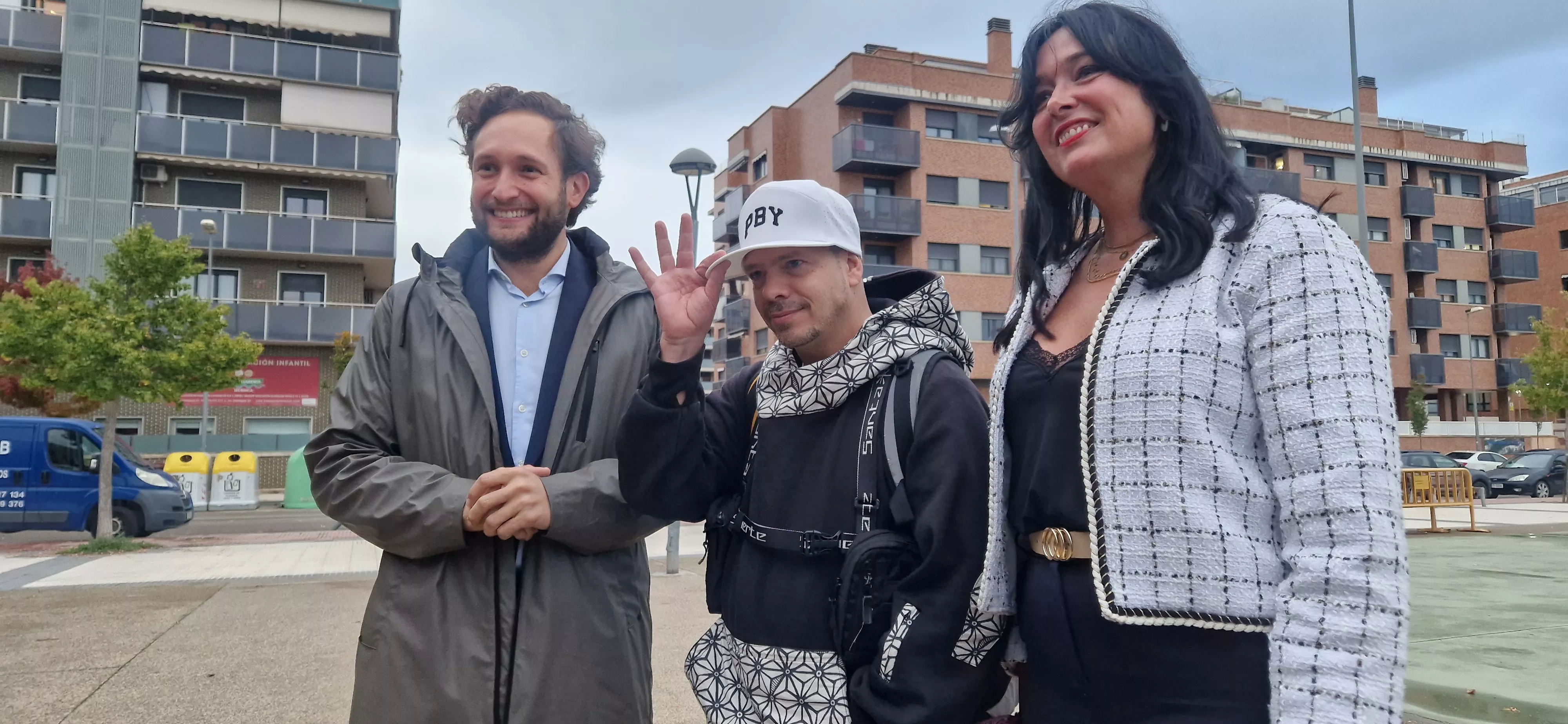 Rapsusklei en el Spin Festival, con Isaac Claver y Lorena Orduna. Foto Myriam Martínez 