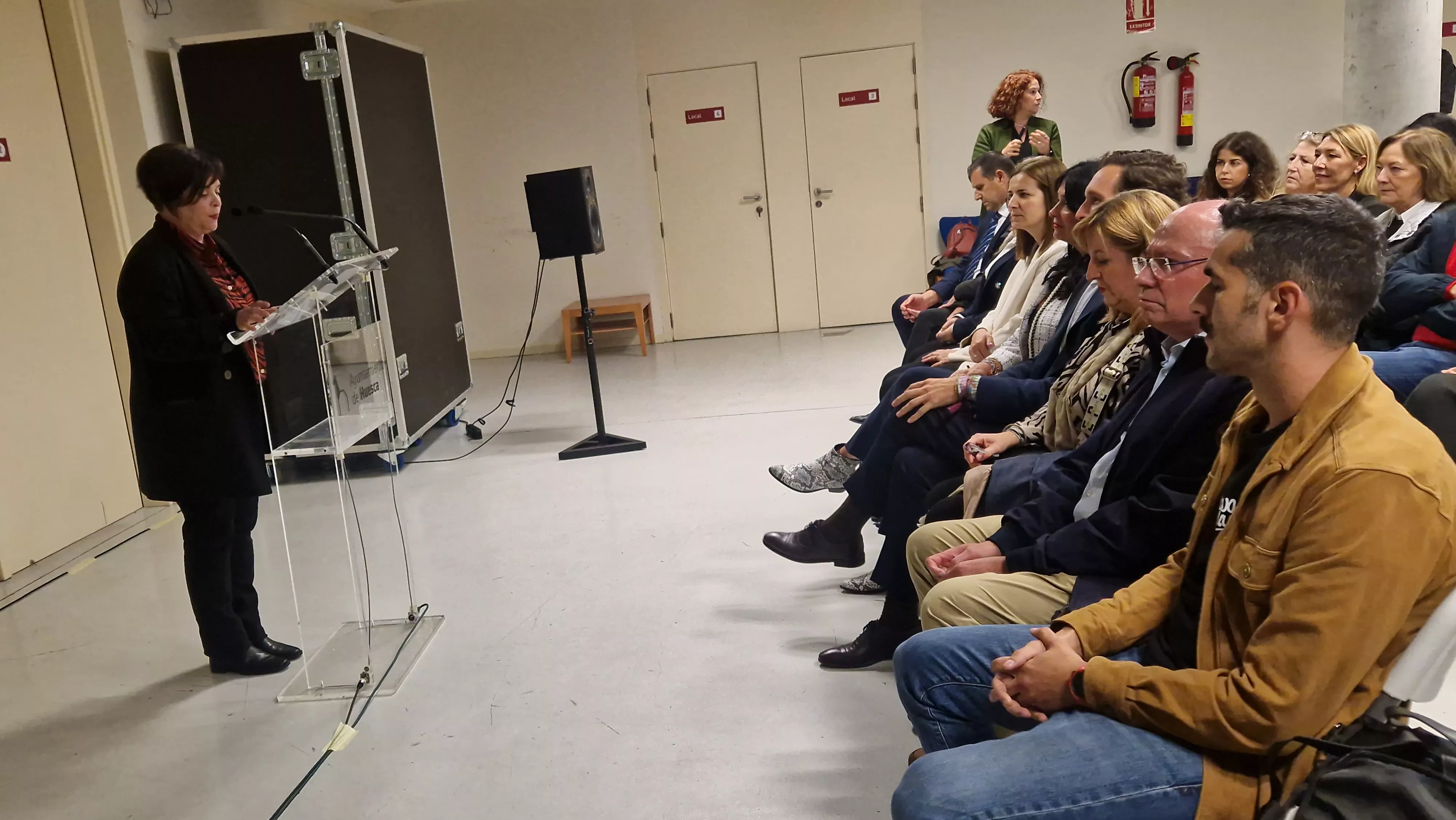 Pilar Barrio, en la inauguración del Spin Festival. Foto Myriam Martínez