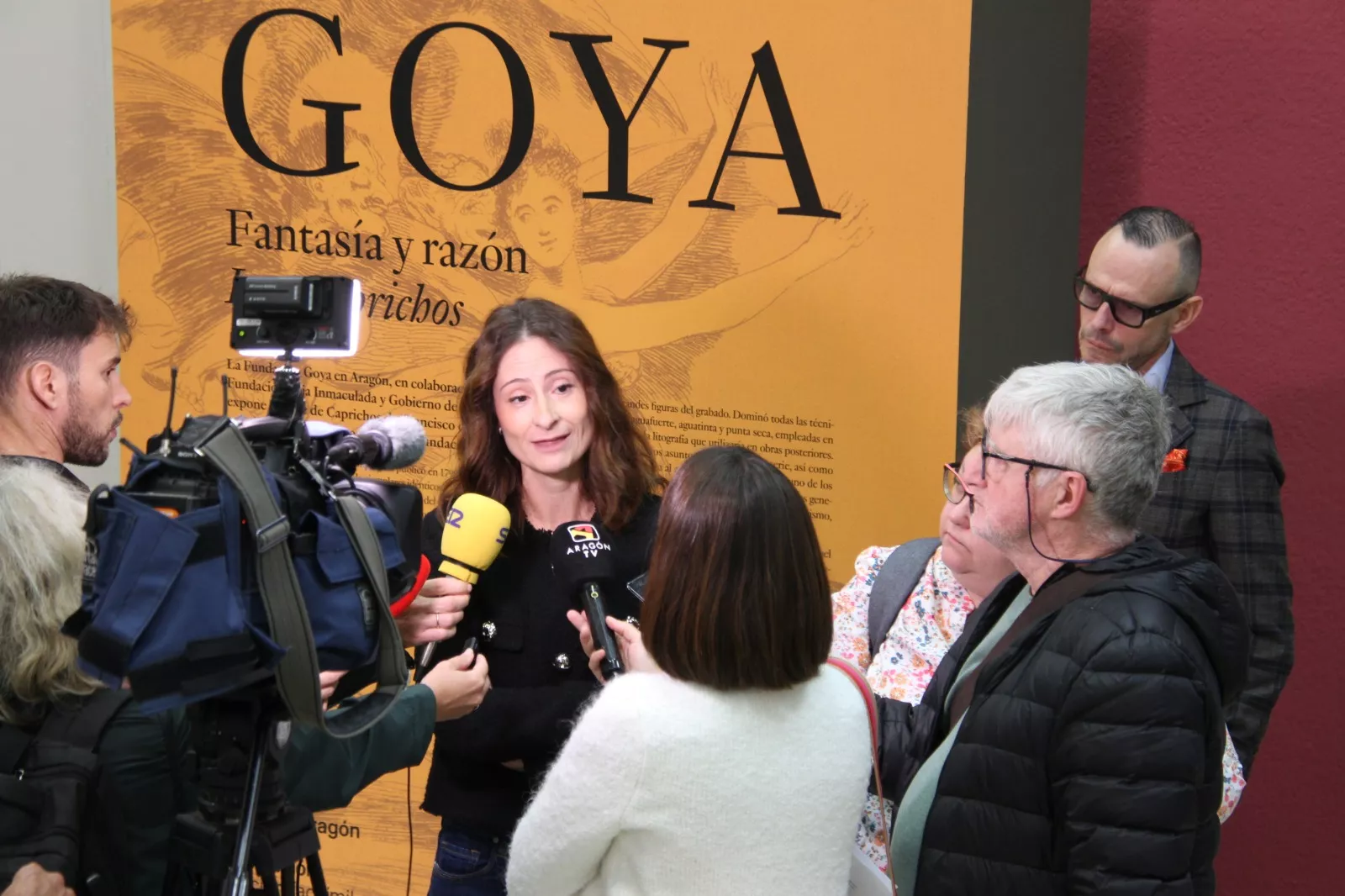 Aixa Álvarez. Exposición ‘Goya, fantasía y razón Los Caprichos’ en el Archivo Provincial de Huesca. Foto Carlos Neofato