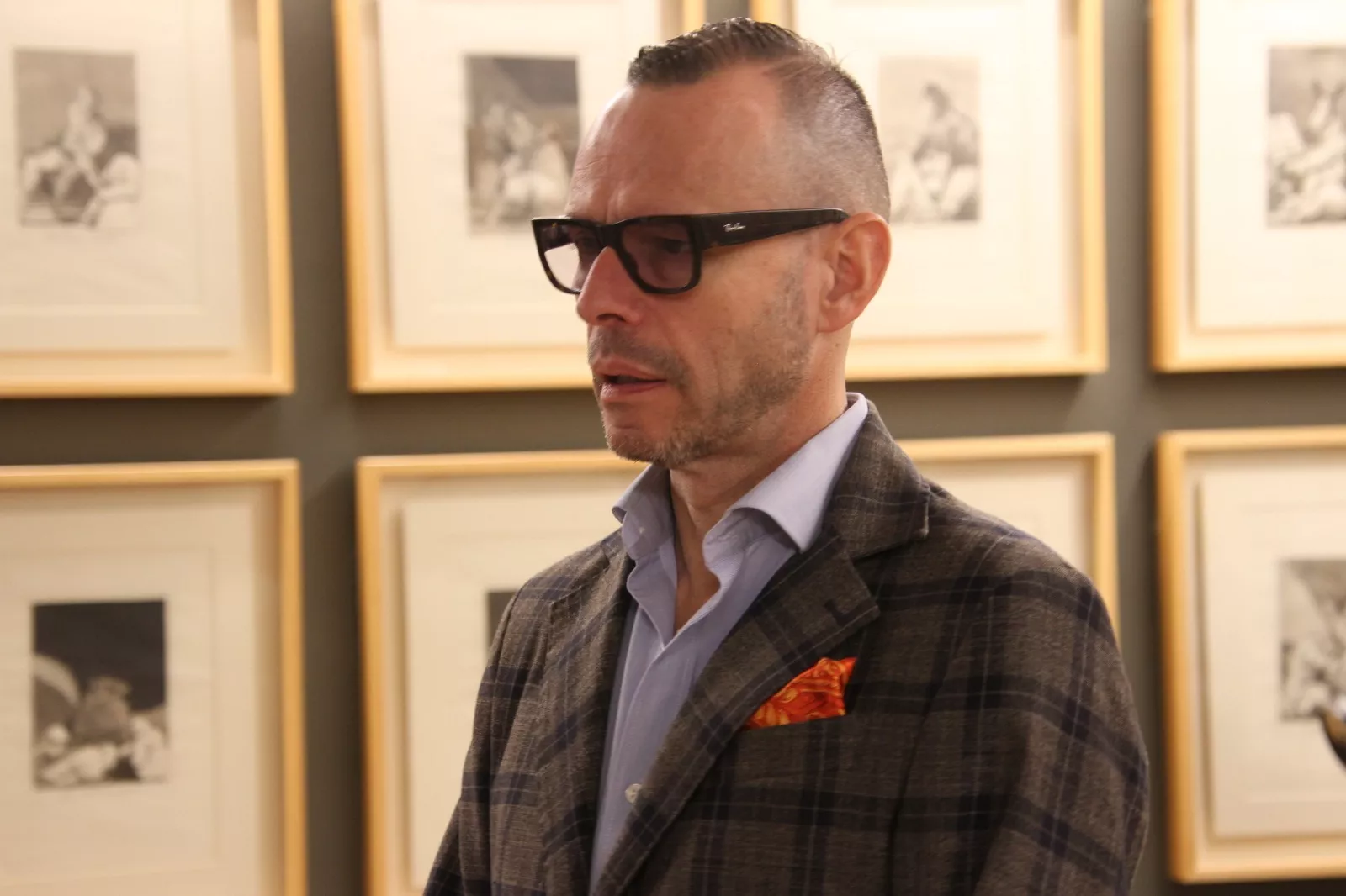 Pedro Olloqui. Exposición ‘Goya, fantasía y razón Los Caprichos’ en el Archivo Provincial de Huesca. Foto Carlos Neofato