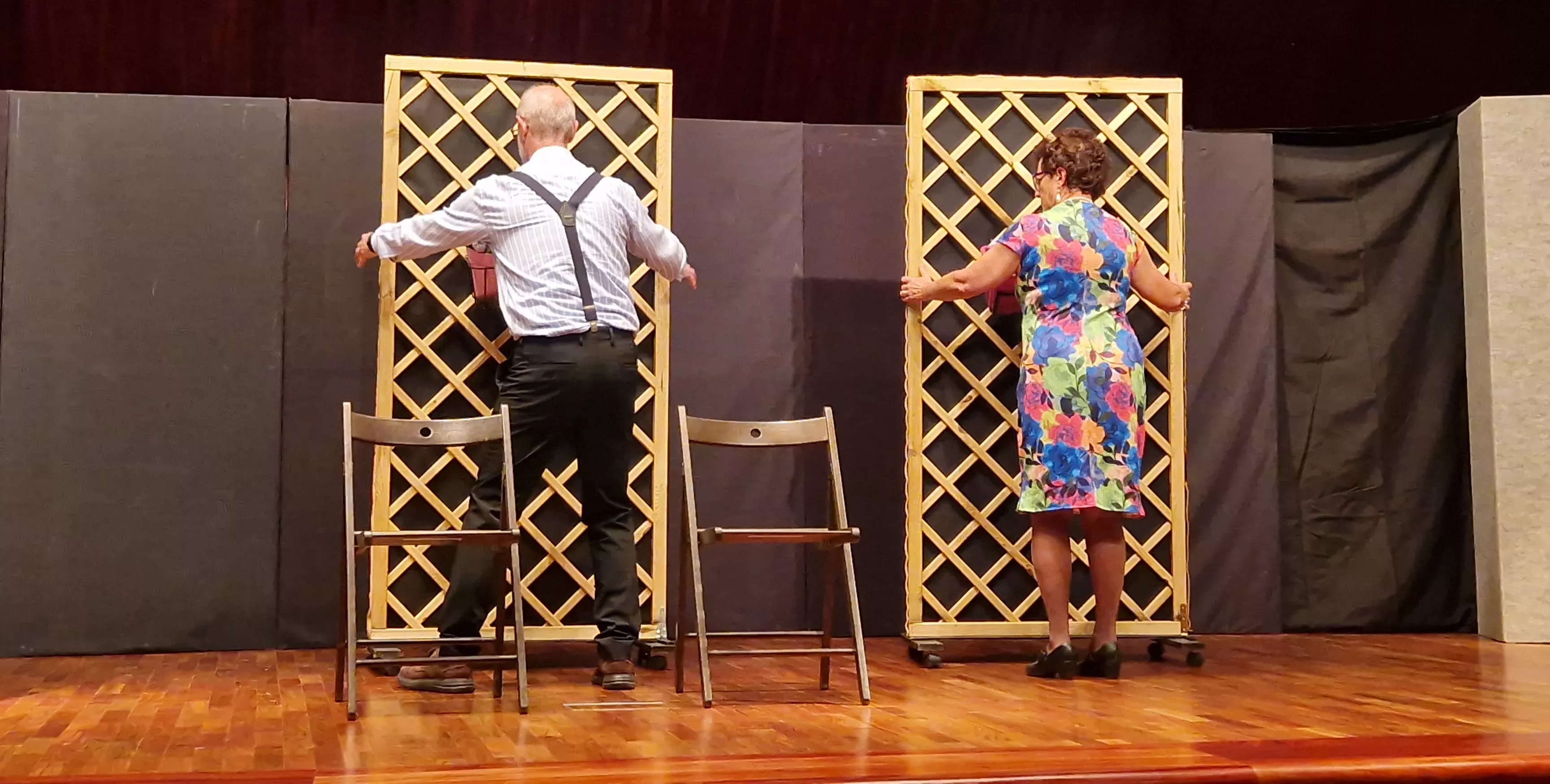 Grupo de teatro de la AECC “Sin Miedo” y la obra “Al mal tiempo…”. Foto Myriam Martínez