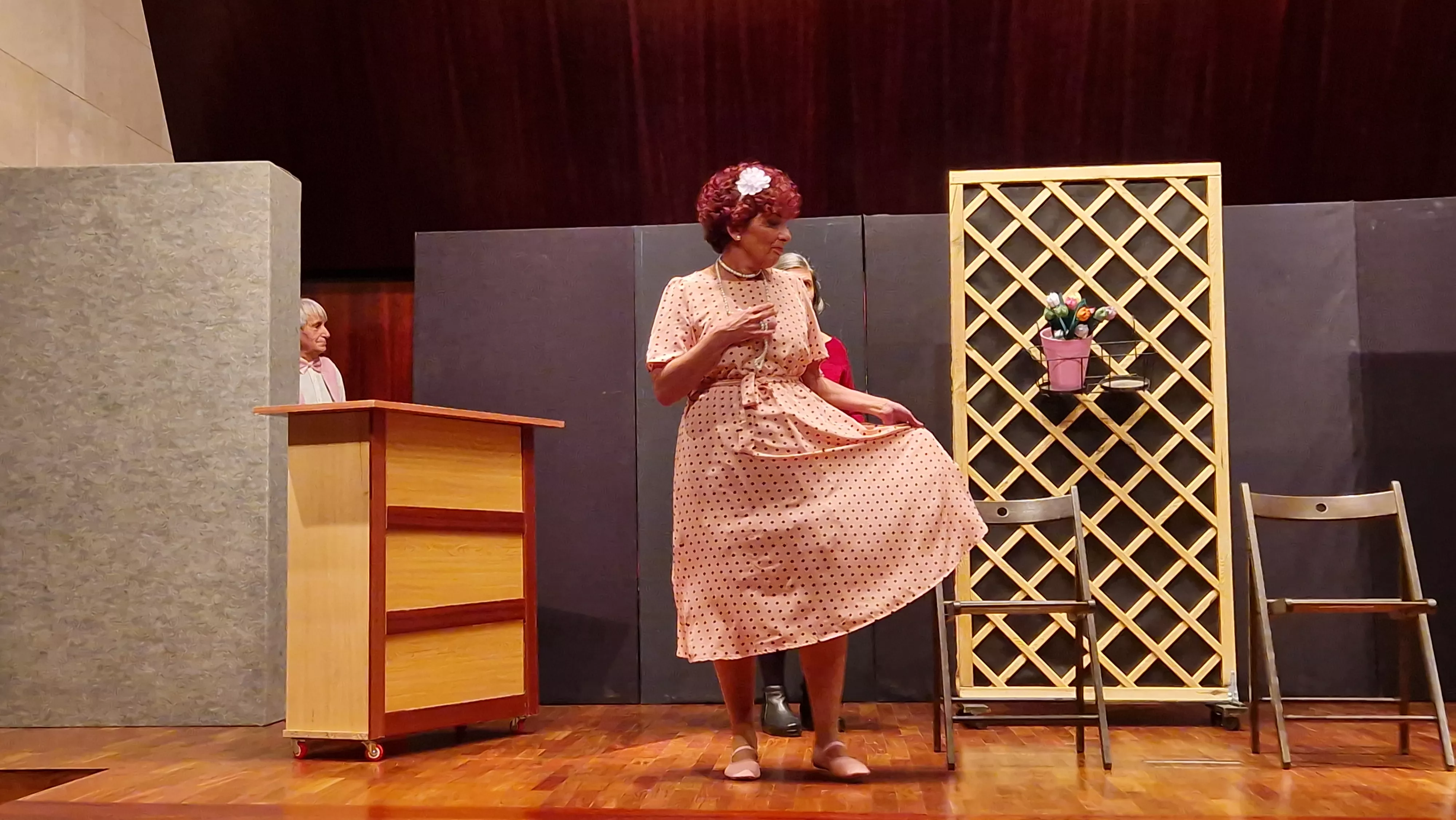 Grupo de teatro de la AECC “Sin Miedo” y la obra “Al mal tiempo…”. Foto Myriam Martínez