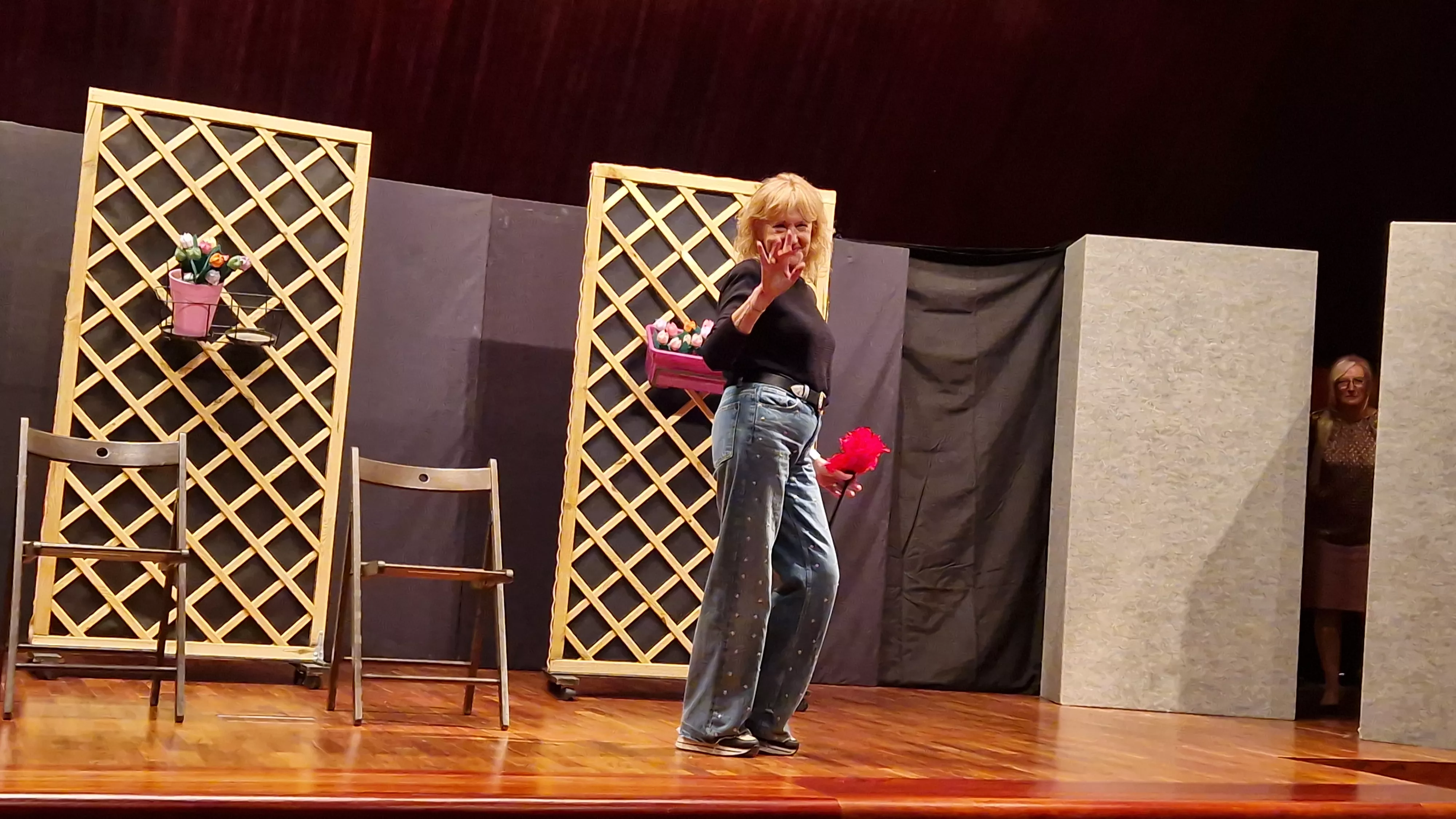 Grupo de teatro de la AECC “Sin Miedo” y la obra “Al mal tiempo…”. Foto Myriam Martínez