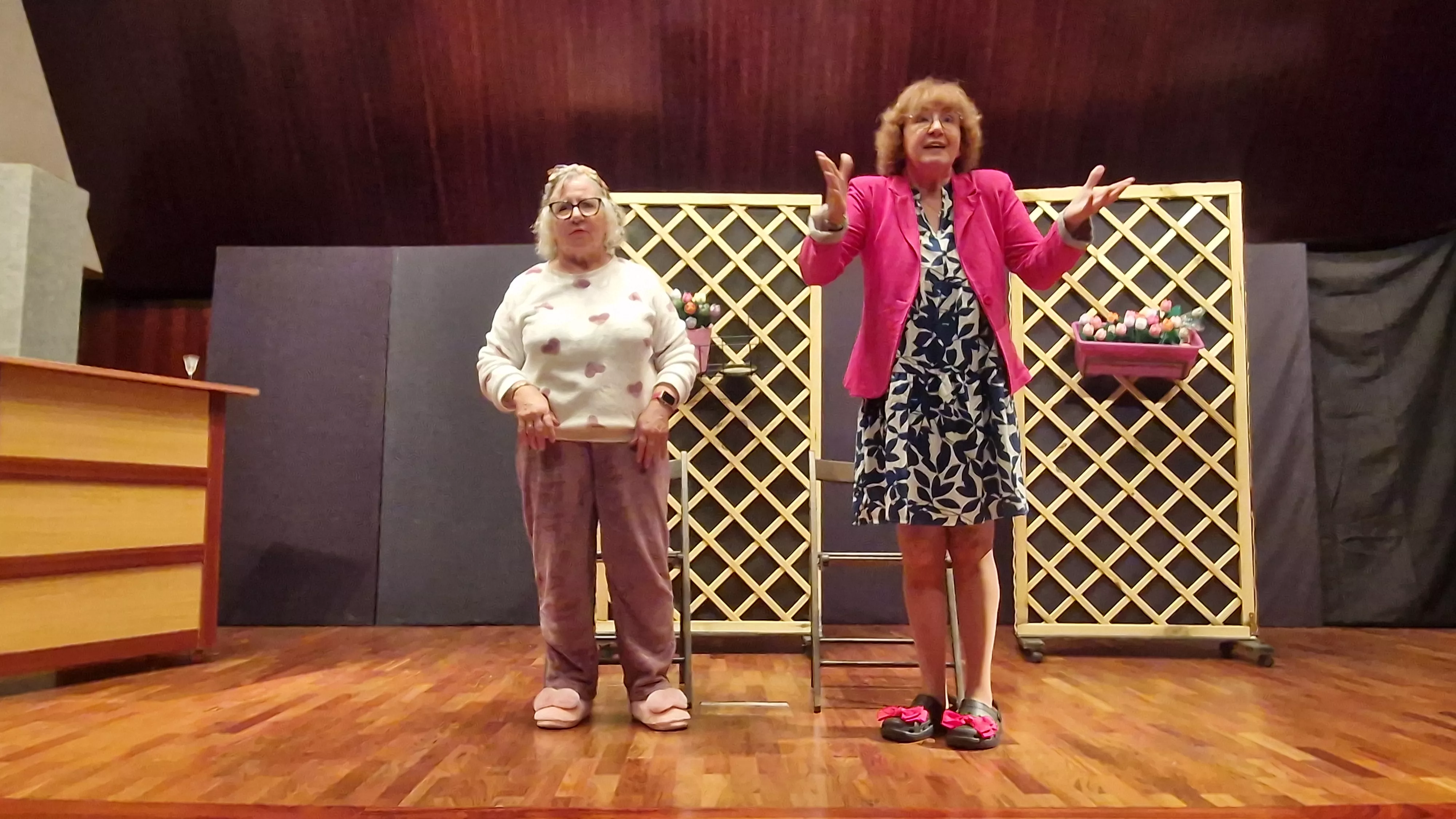 Grupo de teatro de la AECC “Sin Miedo” y la obra “Al mal tiempo…”. Foto Myriam Martínez