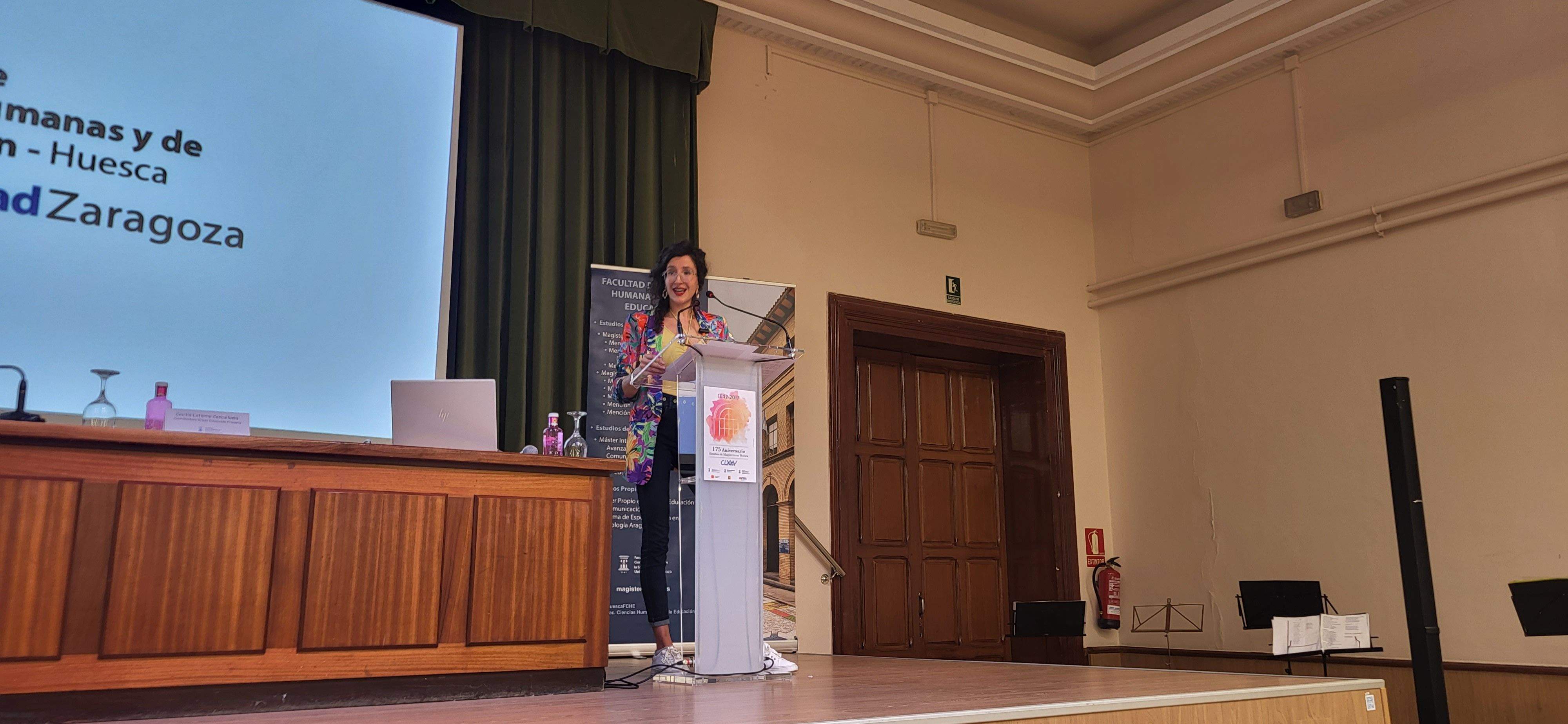 Homenaje a Azucena Lozano, Marien Martín y Miguel Puyuelo. Foto Myriam Martínez 